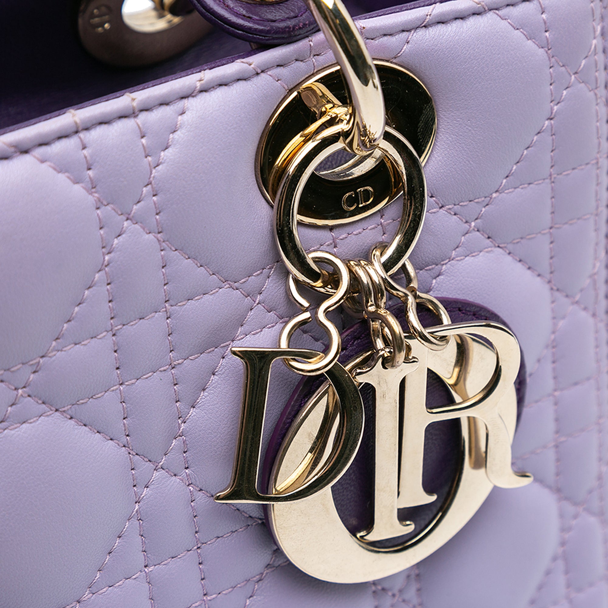 Dior Medium Tricolor Lambskin Cannage Lady Dior - image 8