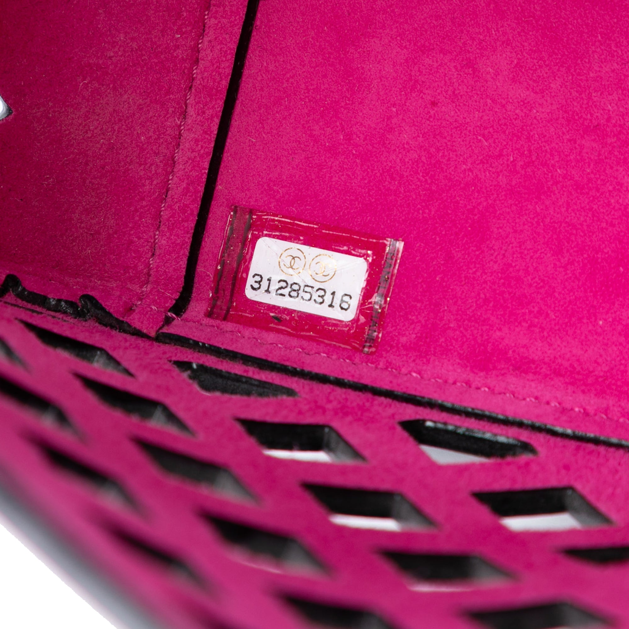 Chanel Large Perforated Calfskin See Through Flap - image 6