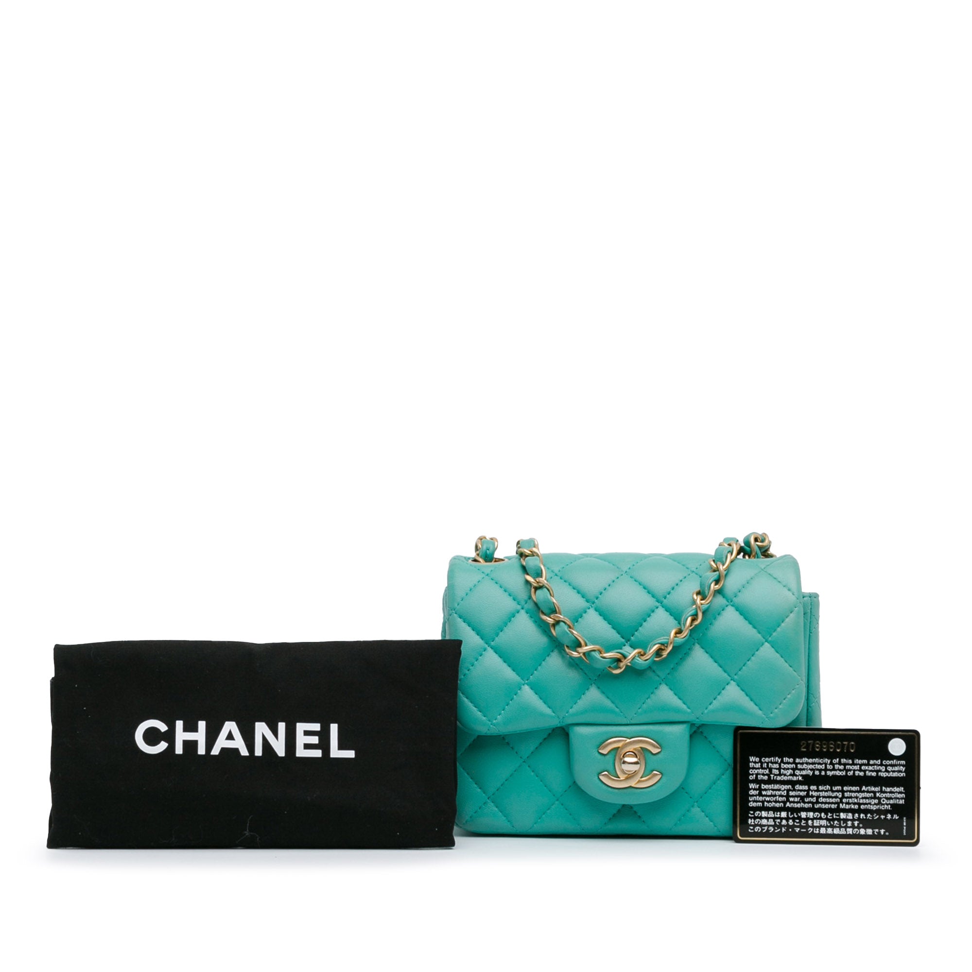 Chanel Mini Square Classic Lambskin Single Flap - image 15
