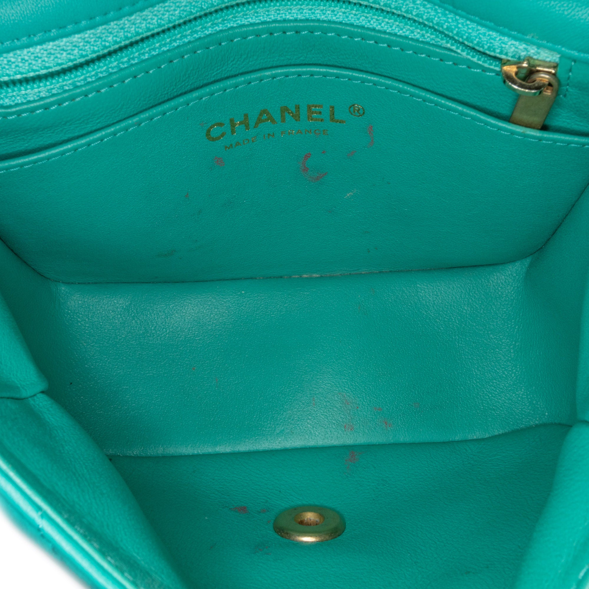 Chanel Mini Square Classic Lambskin Single Flap - image 5