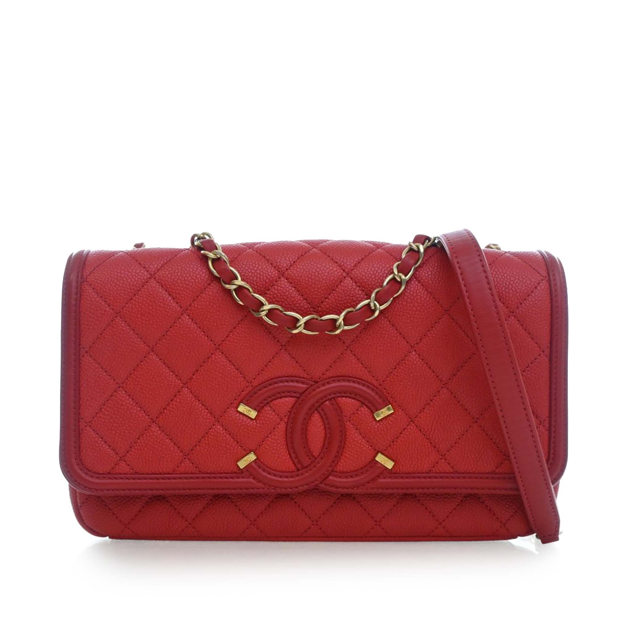 Chanel Medium Caviar CC Filigree Flap - image 1