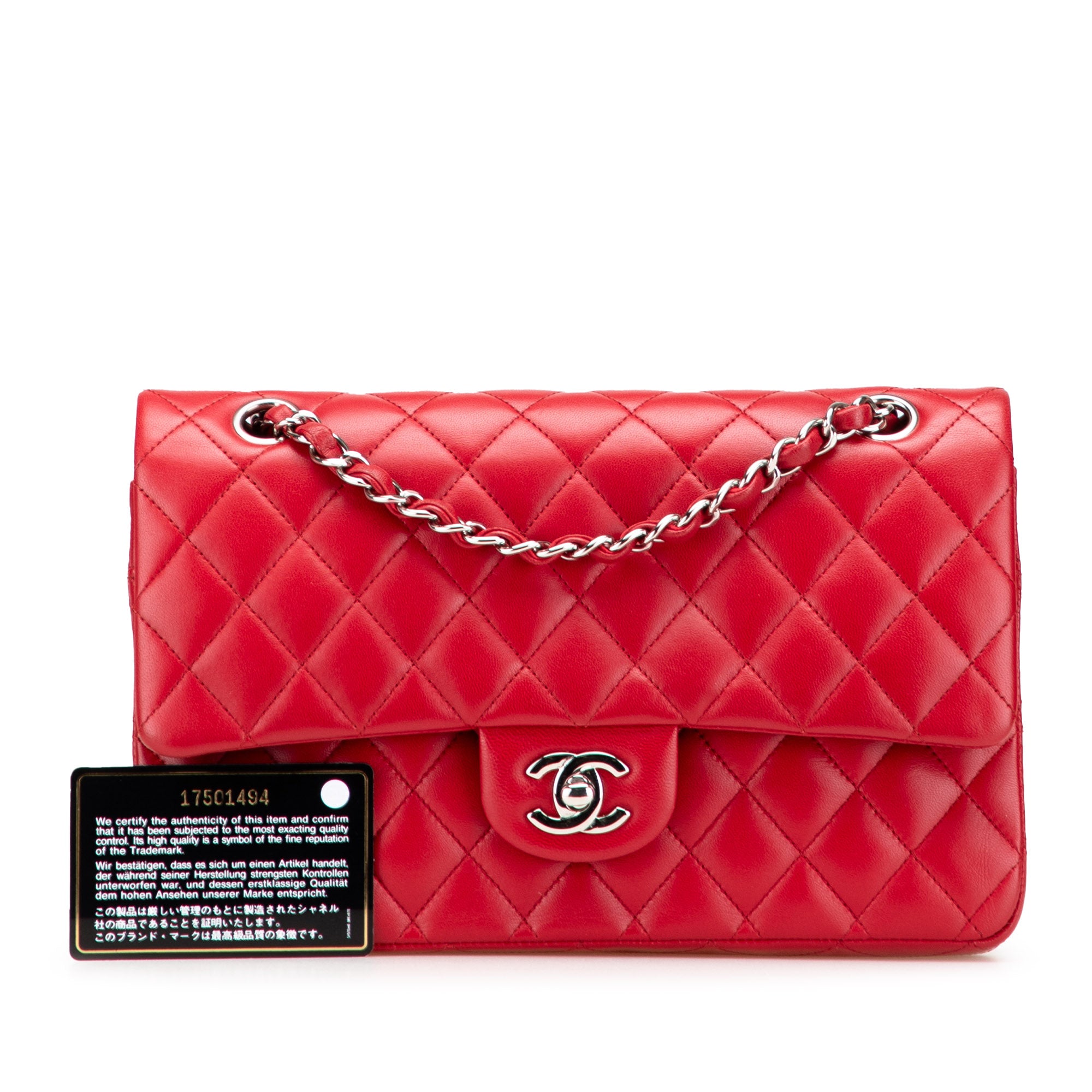 Chanel Medium Classic Lambskin Double Flap - image 11