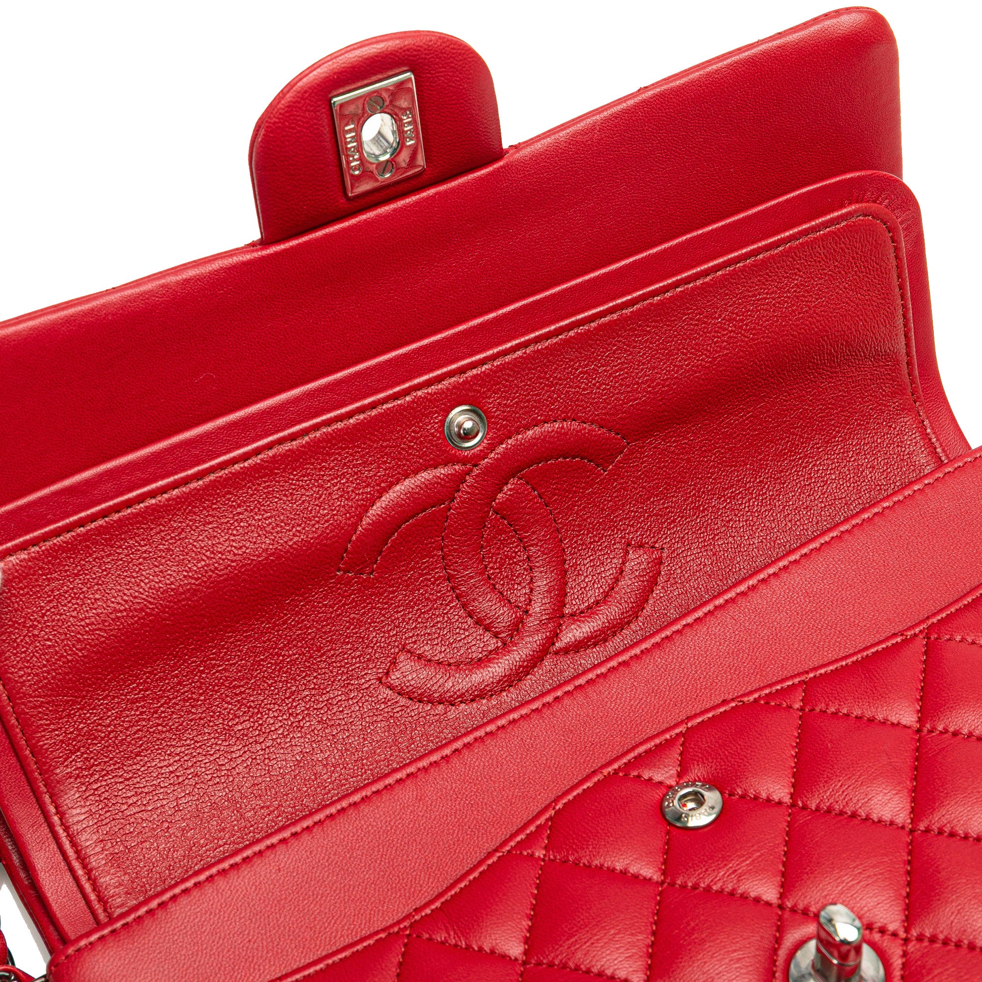 Chanel Medium Classic Lambskin Double Flap - image 8