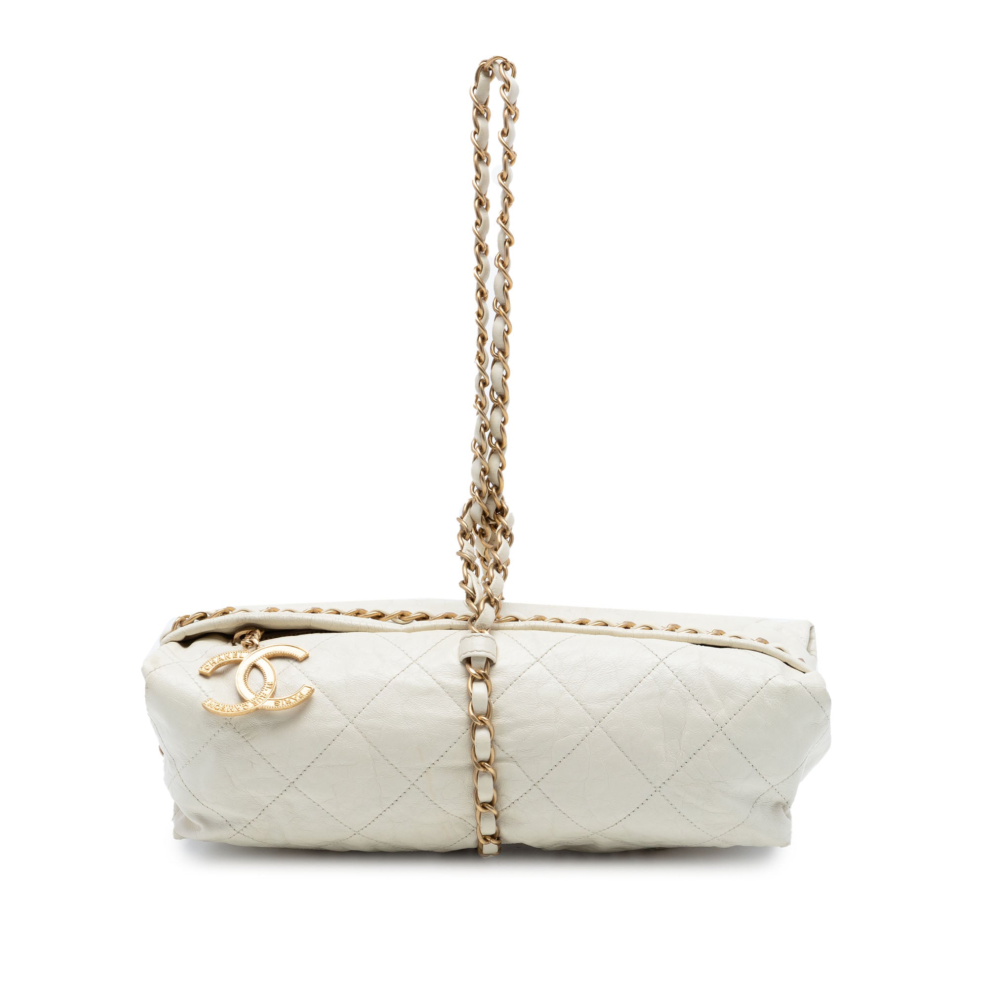 Chanel Quilted Calfskin Midnight Swim Baluchon Bag - image 1