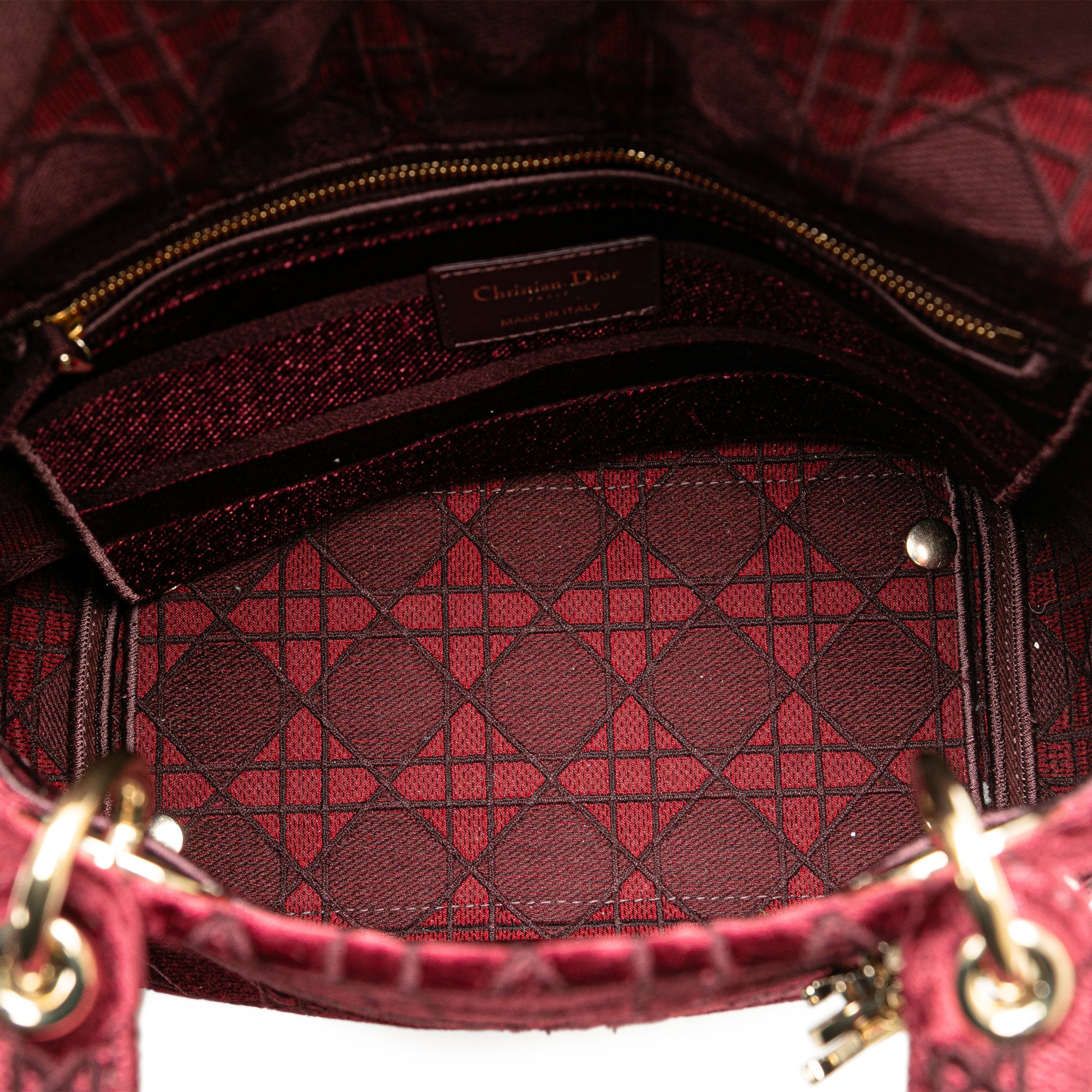 Dior Medium Velvet Cannage Lady D Lite - image 4