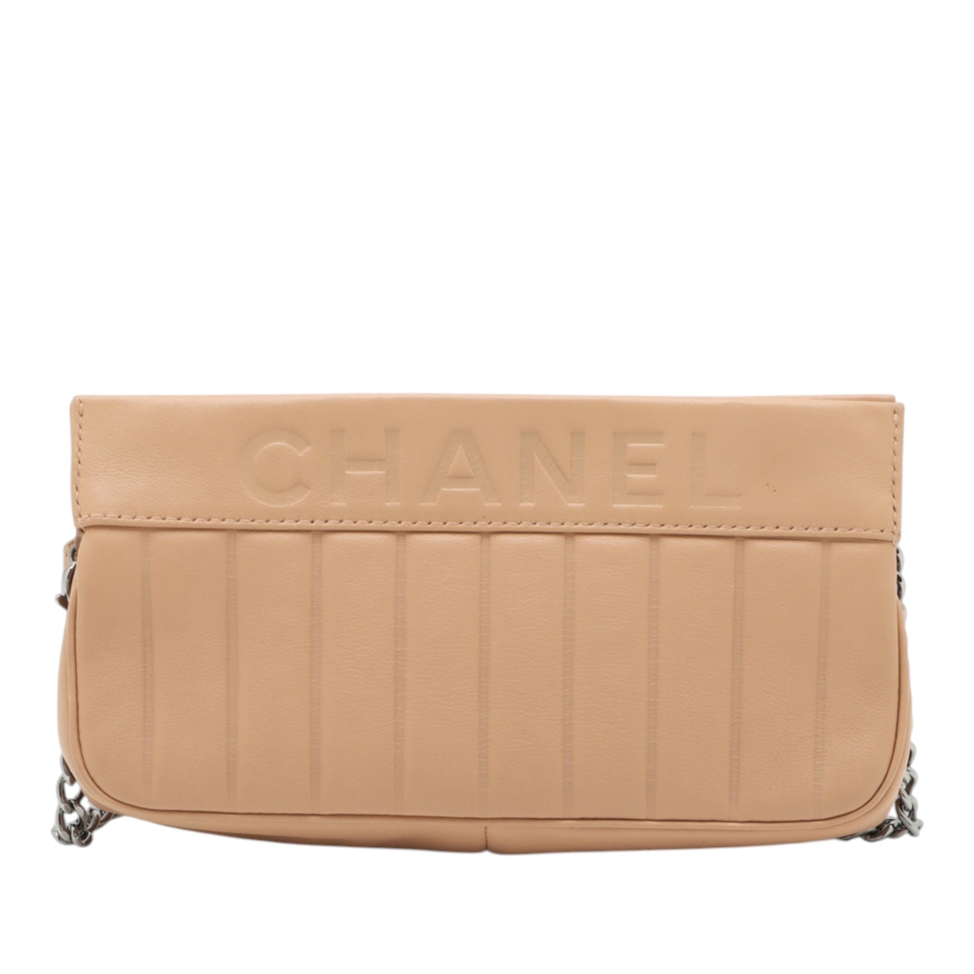 Chanel Vertical Quilt Lambskin Chain Pochette - image 2