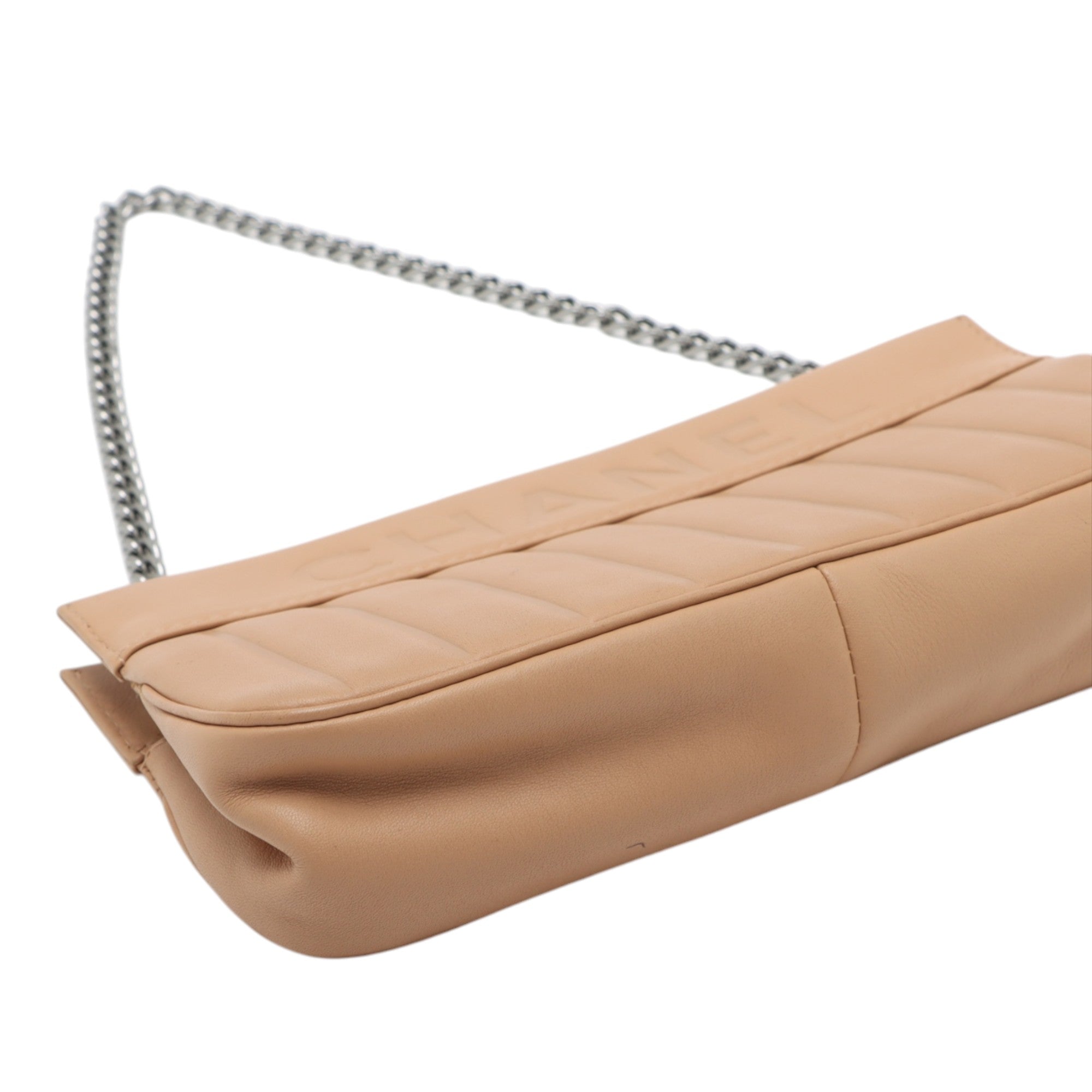 Chanel Vertical Quilt Lambskin Chain Pochette - image 3