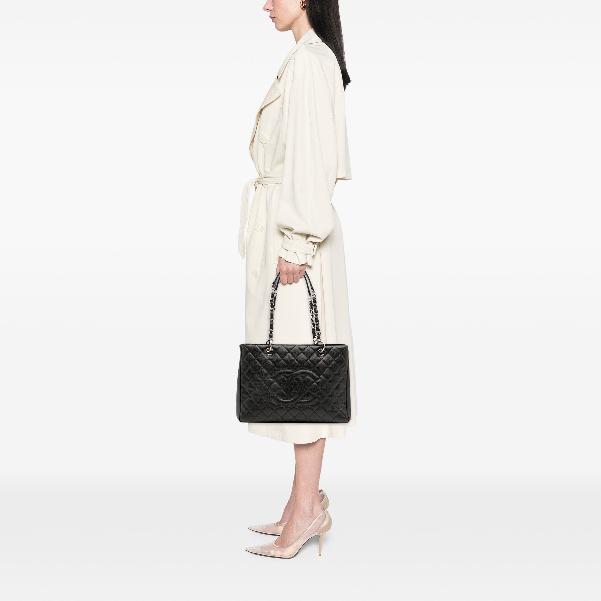 Chanel Caviar Grand Shopping Tote - image 14