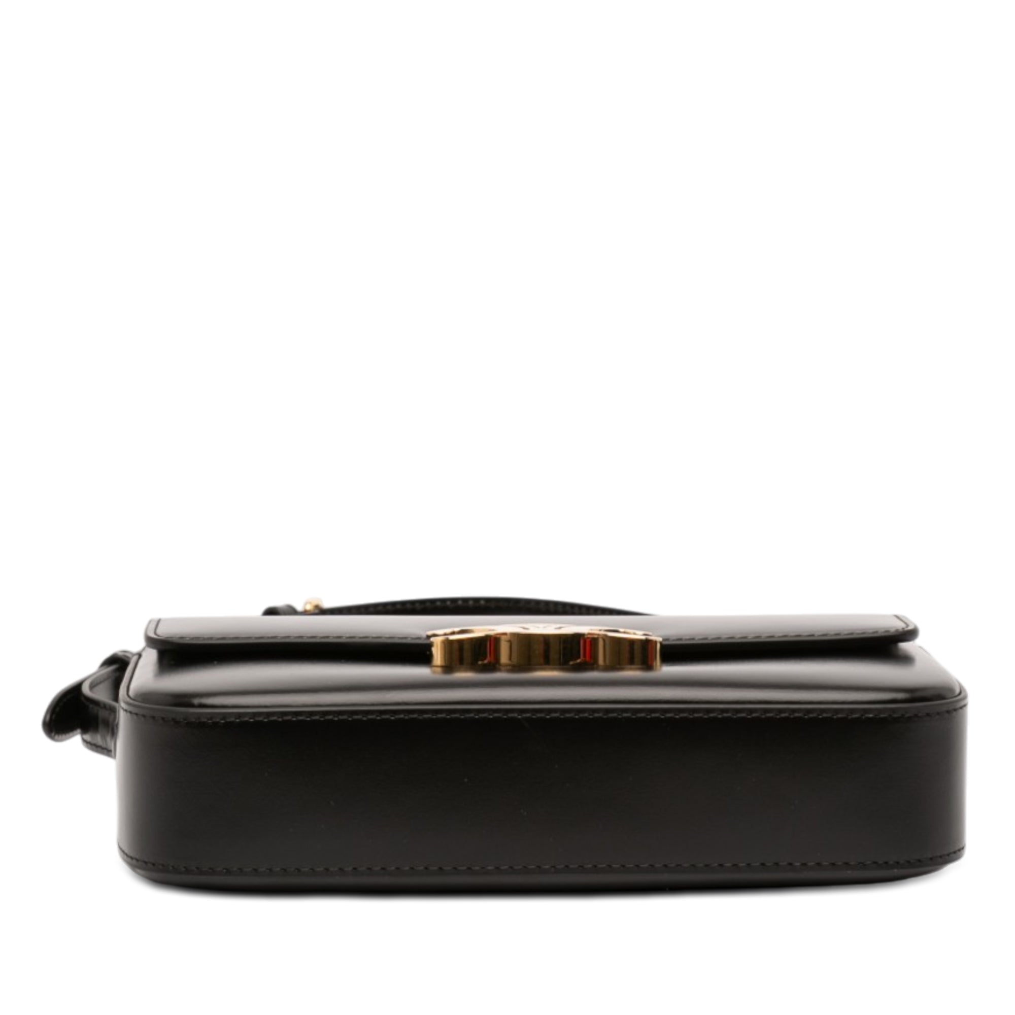 Celine Shiny Calfskin Triomphe Claude Shoulder Bag - image 3