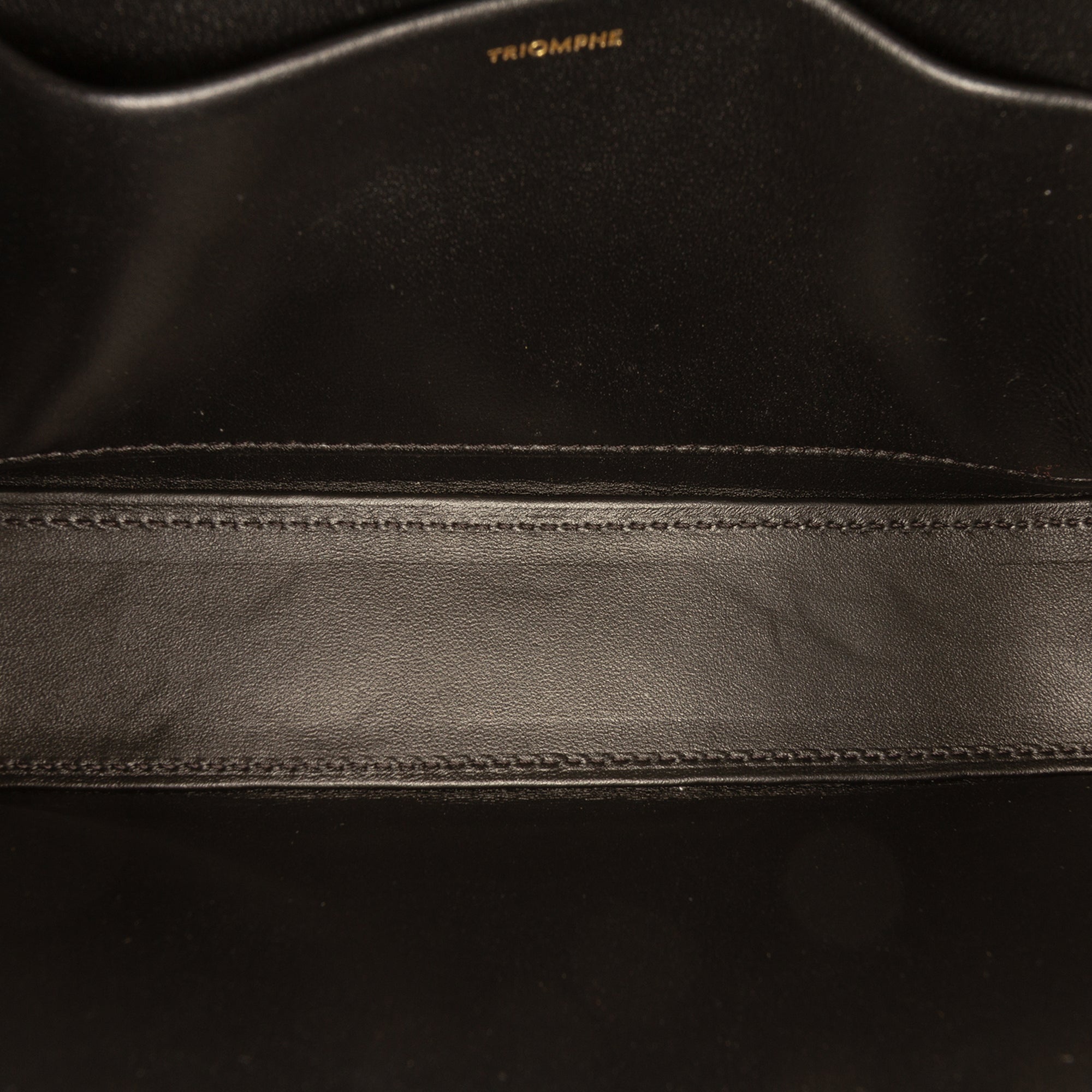 Celine Shiny Calfskin Triomphe Claude Shoulder Bag - image 4