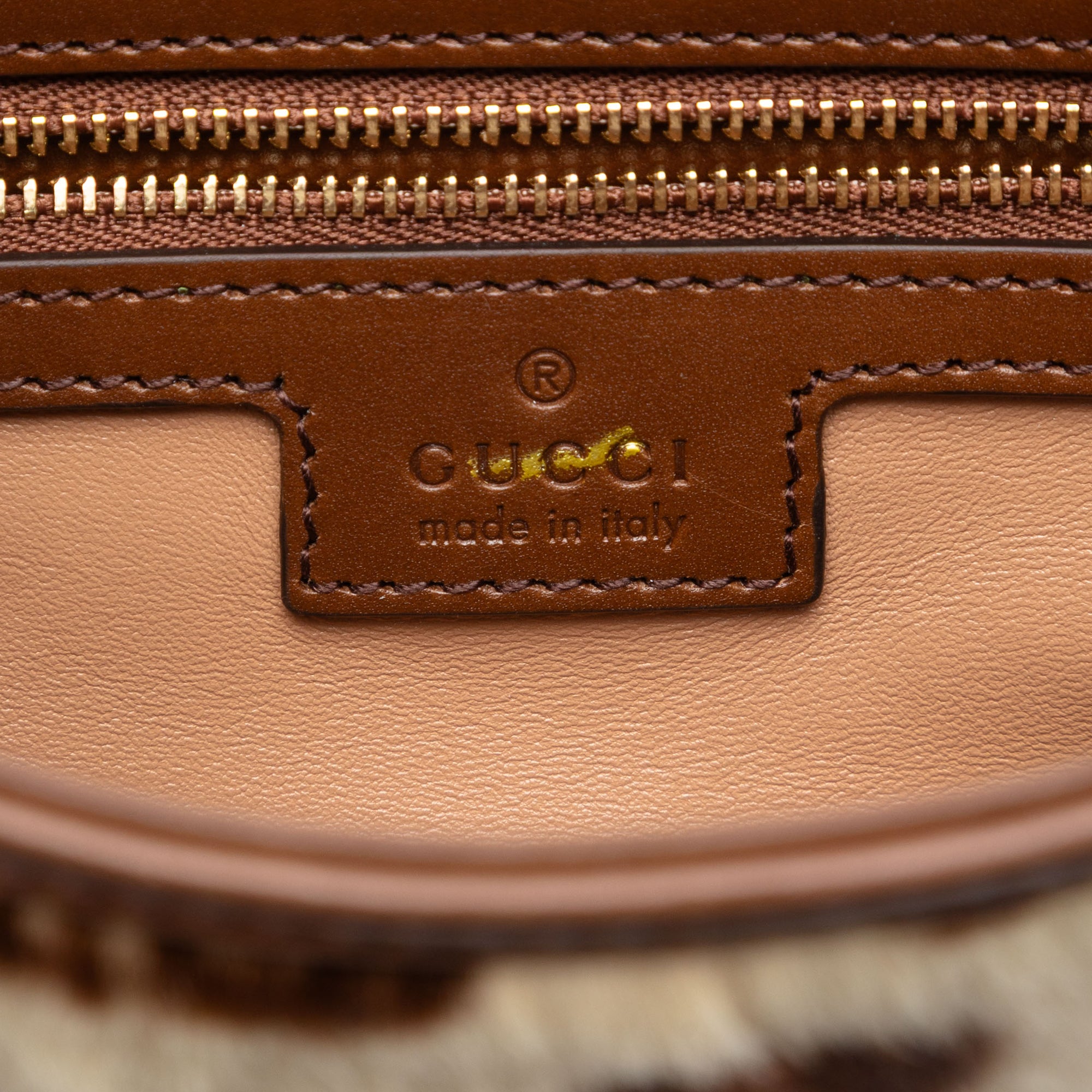 Gucci HA HA HA Small Pony Hair and Leather Leopard Print Jackie 1961 Crossbody - image 5