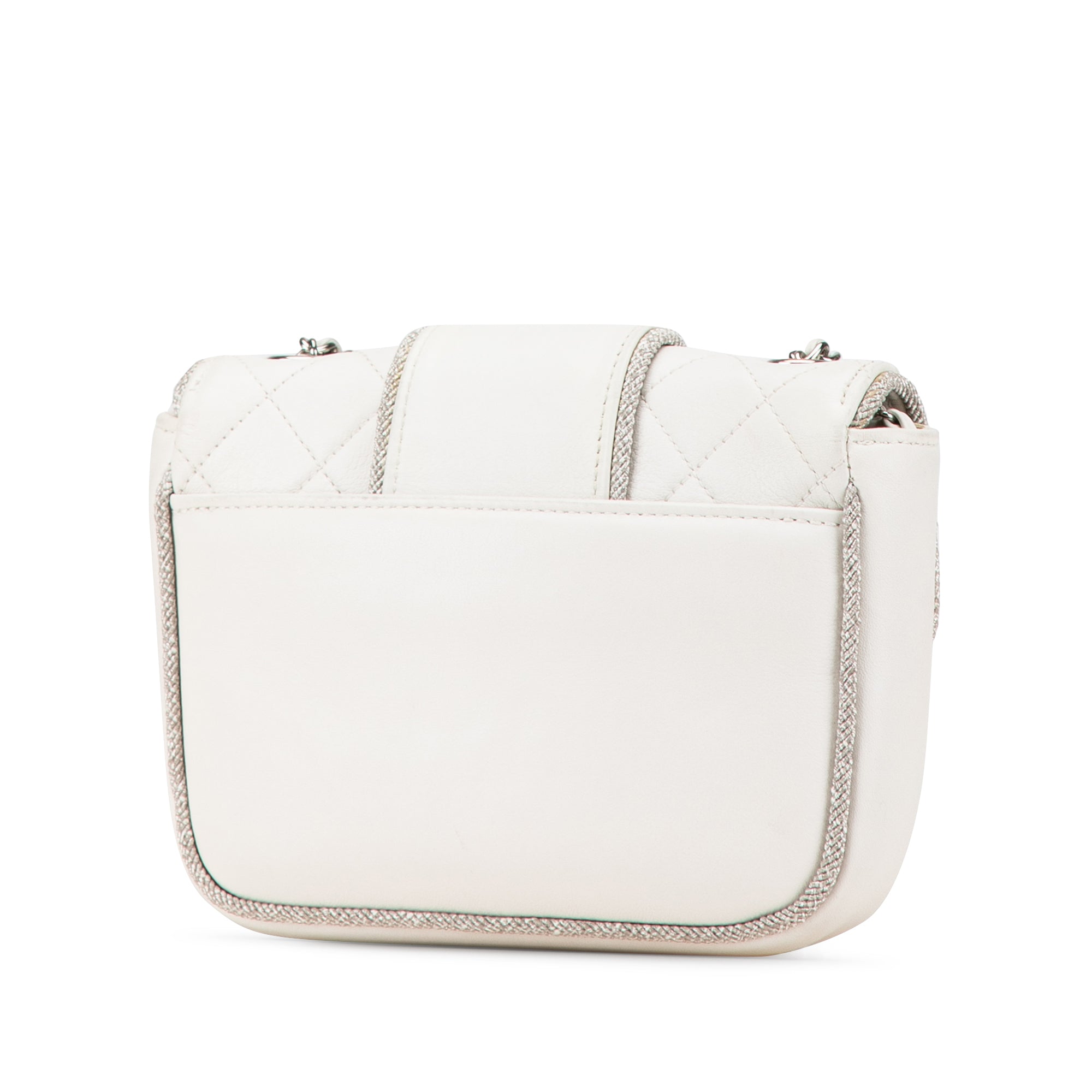 Chanel Mini Quilted Lambskin and Metallic Trim Elementary Chic Flap - image 2