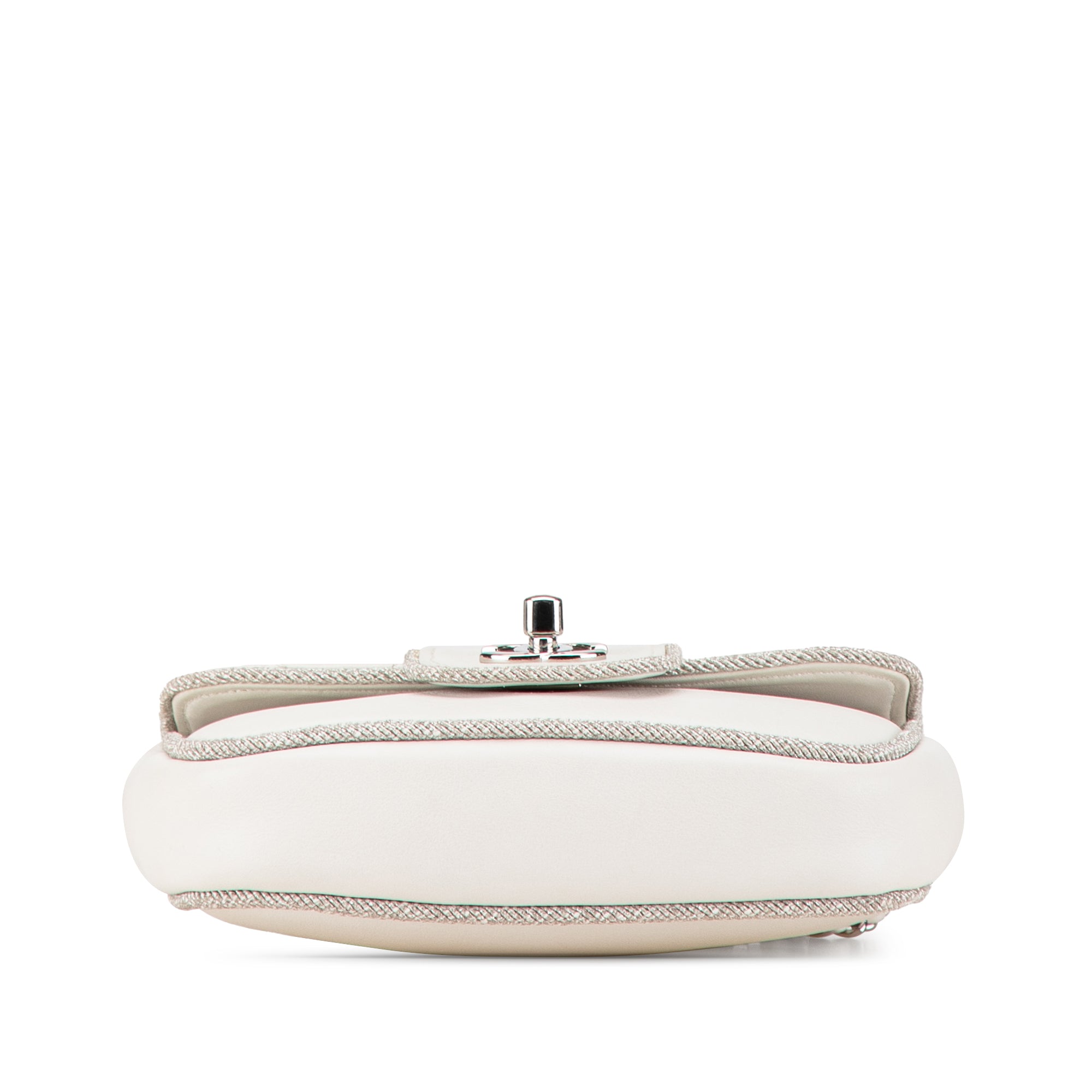 Chanel Mini Quilted Lambskin and Metallic Trim Elementary Chic Flap - image 3
