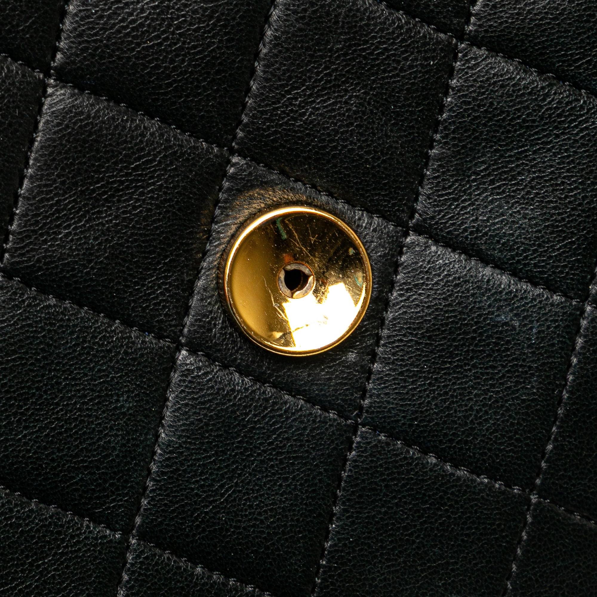 Chanel CC Quilted Lambskin Single Flap - image 10