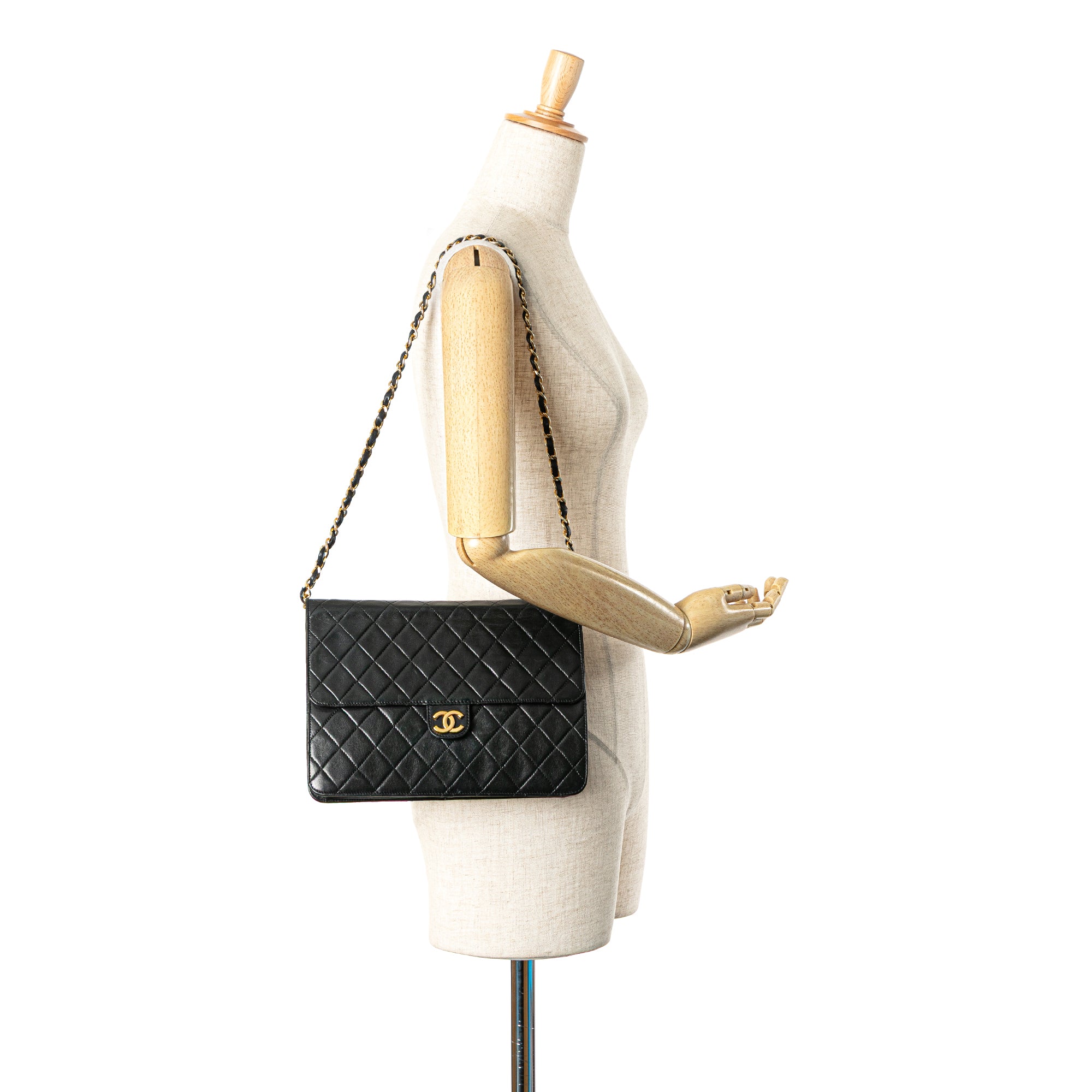 Chanel CC Quilted Lambskin Single Flap - image 14