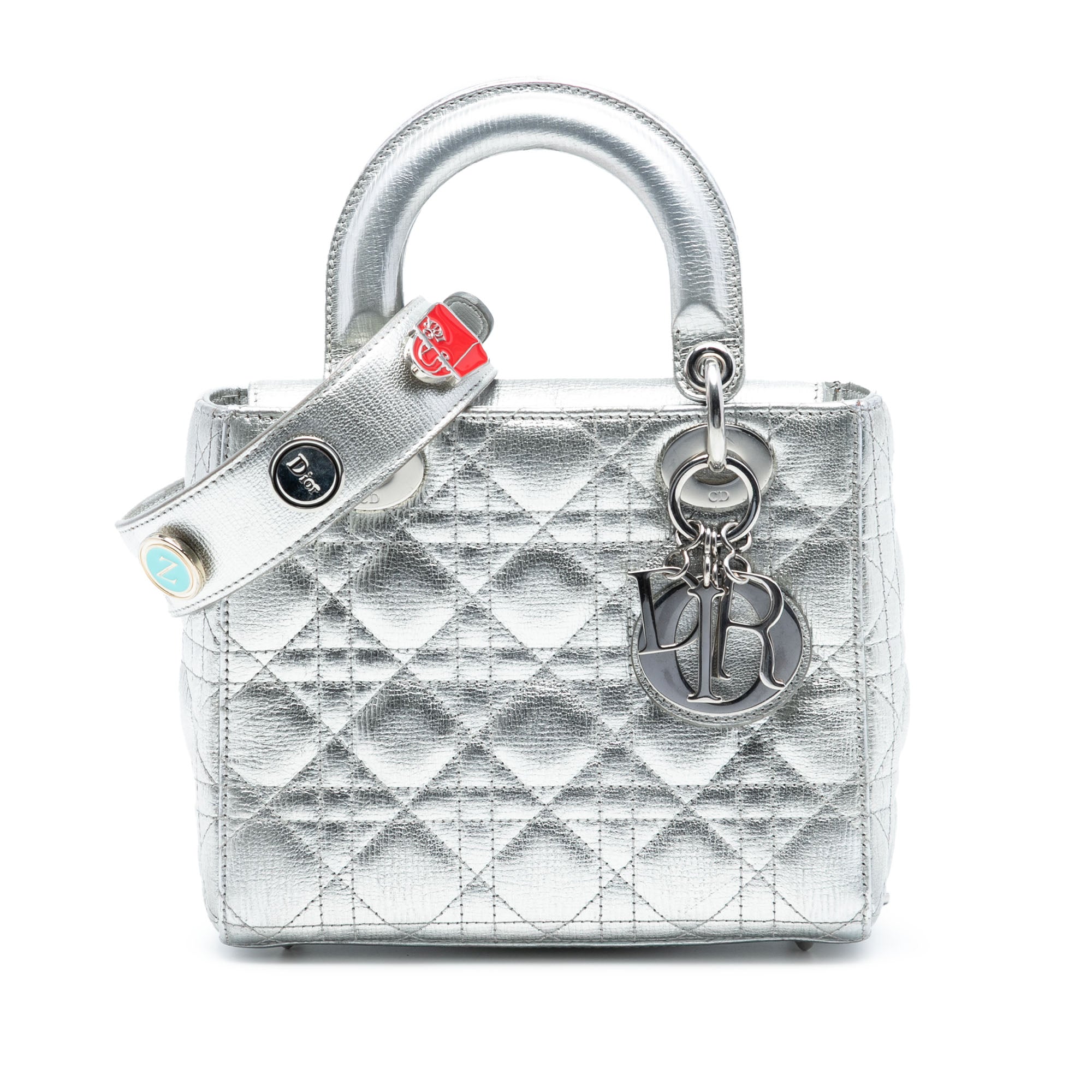 Dior Small Metallic Grained Calfskin Cannage My ABCDior Lady Dior - image 1