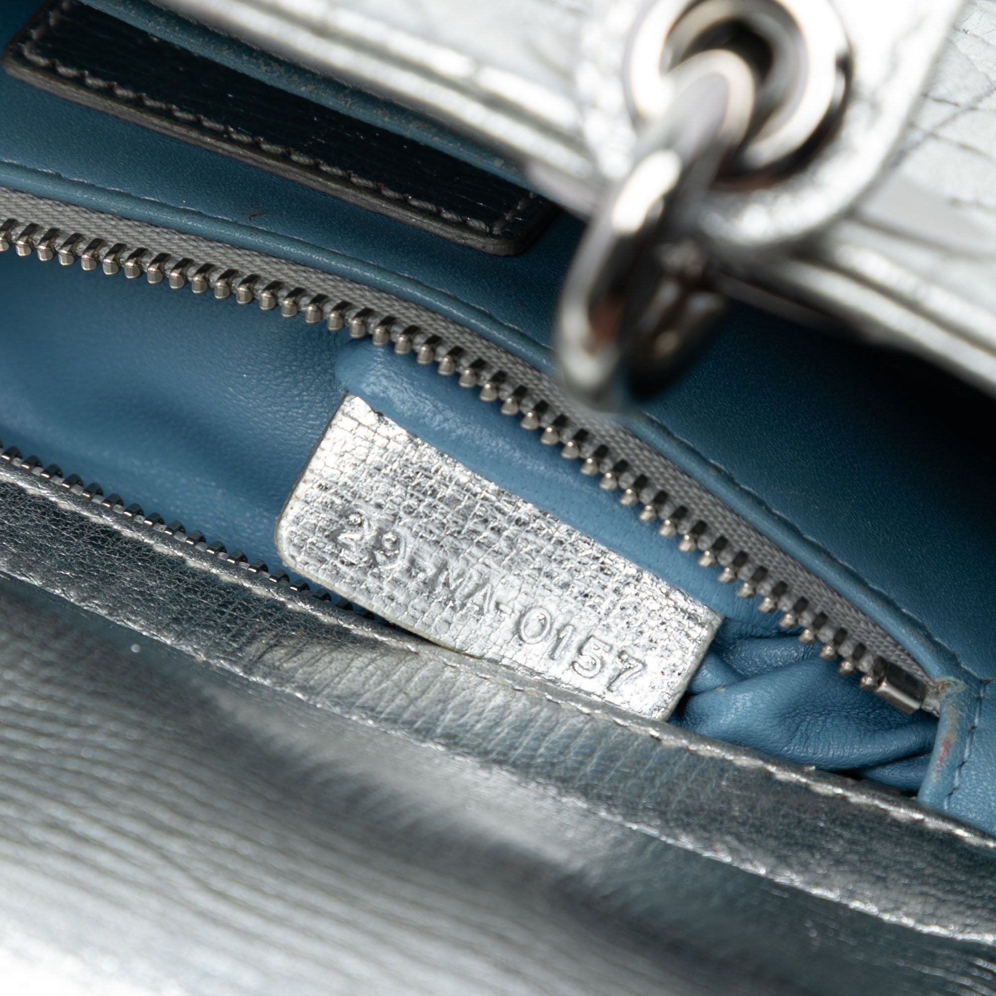 Dior Small Metallic Grained Calfskin Cannage My ABCDior Lady Dior - image 6