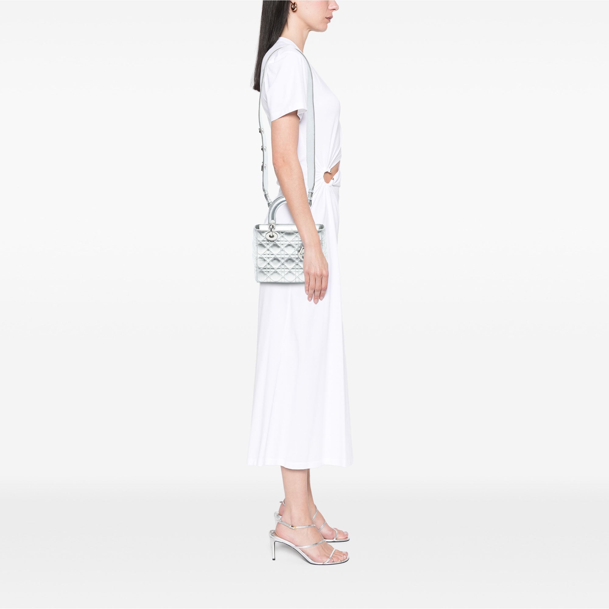 Dior Small Metallic Grained Calfskin Cannage My ABCDior Lady Dior - image 7
