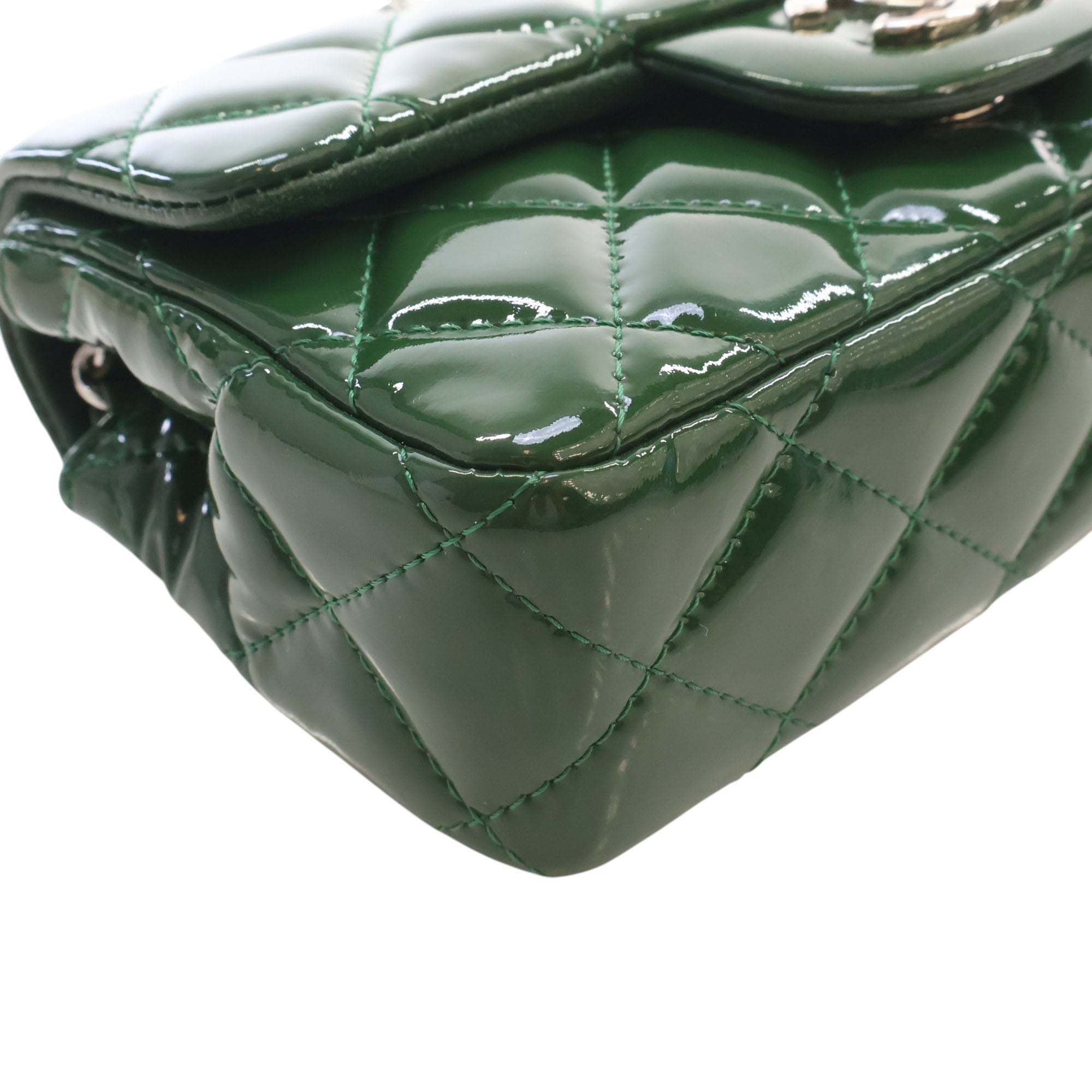 Chanel Extra Mini Rectangular Classic Patent Single Flap - image 10
