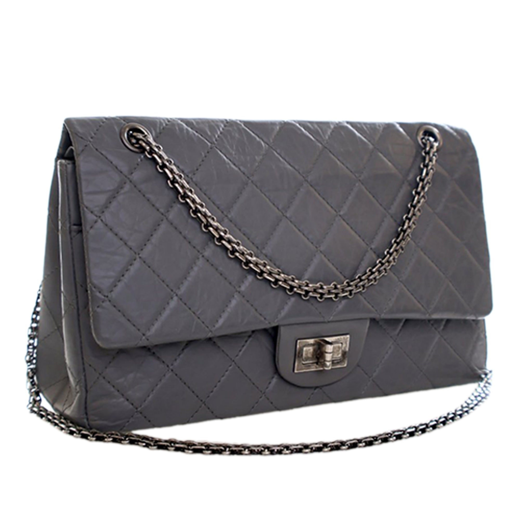 Chanel Quilted Aged Calfskin Reissue 2.55 Double Flap 227 - image 3