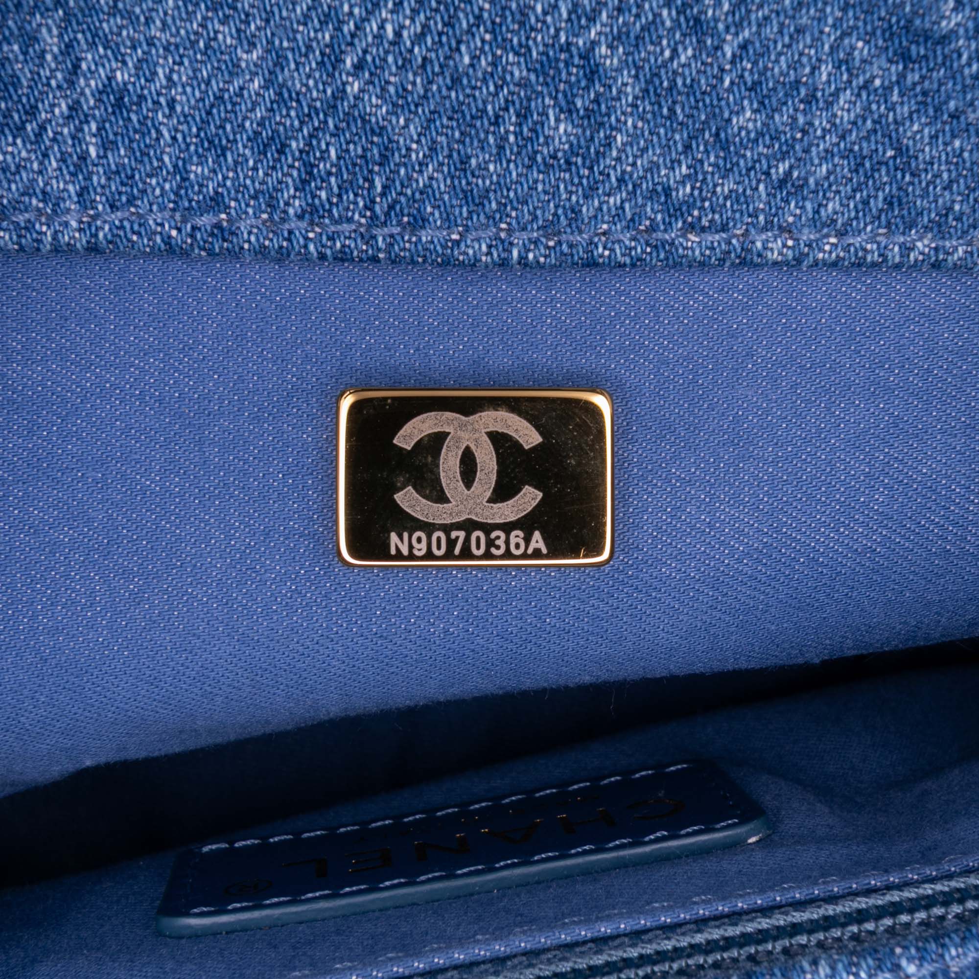 Chanel Mini Rectangular Quilted Denim Mood Flap - image 6