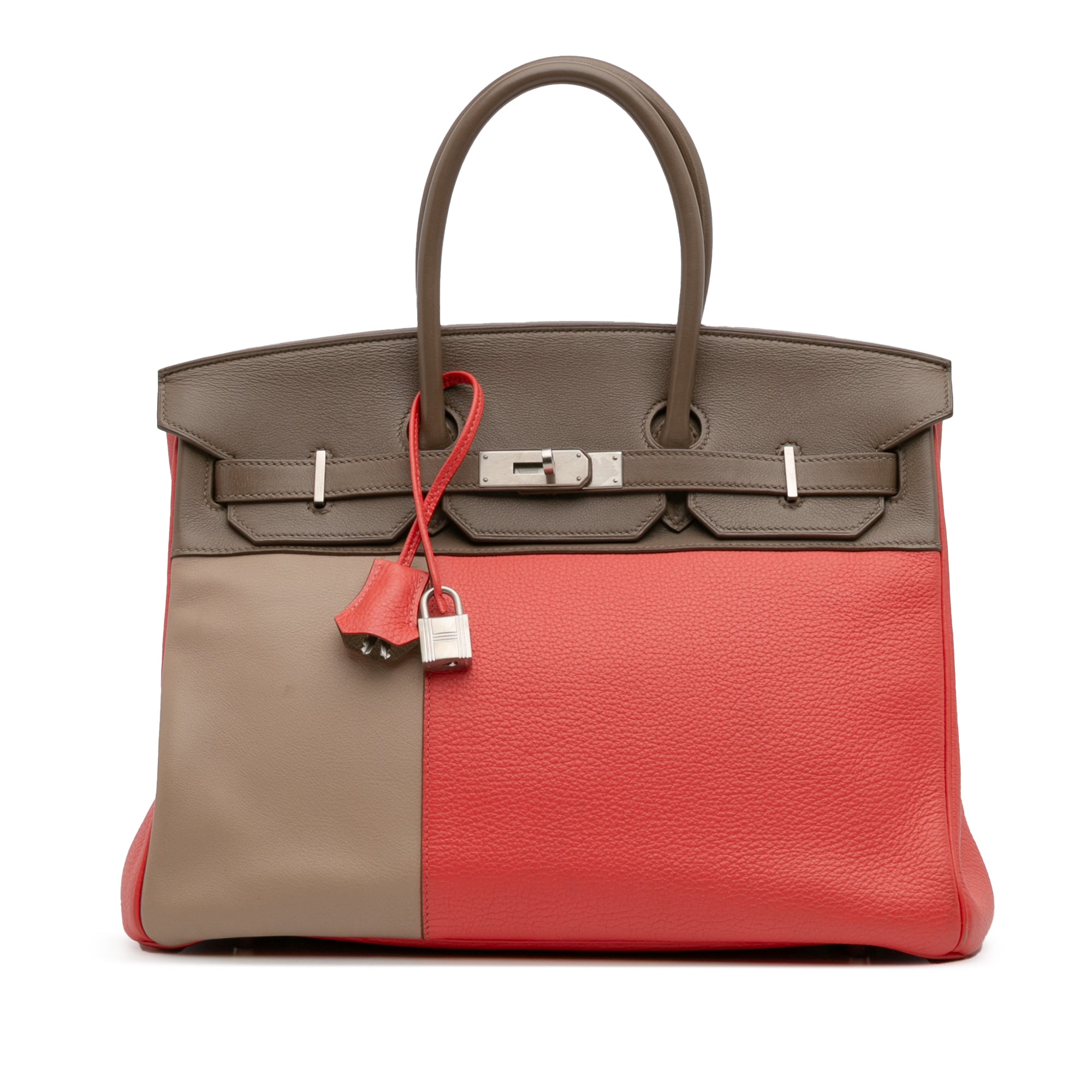 Hermès Tricolor Clemence and Swift Birkin Cascade Retourne 35 - image 1