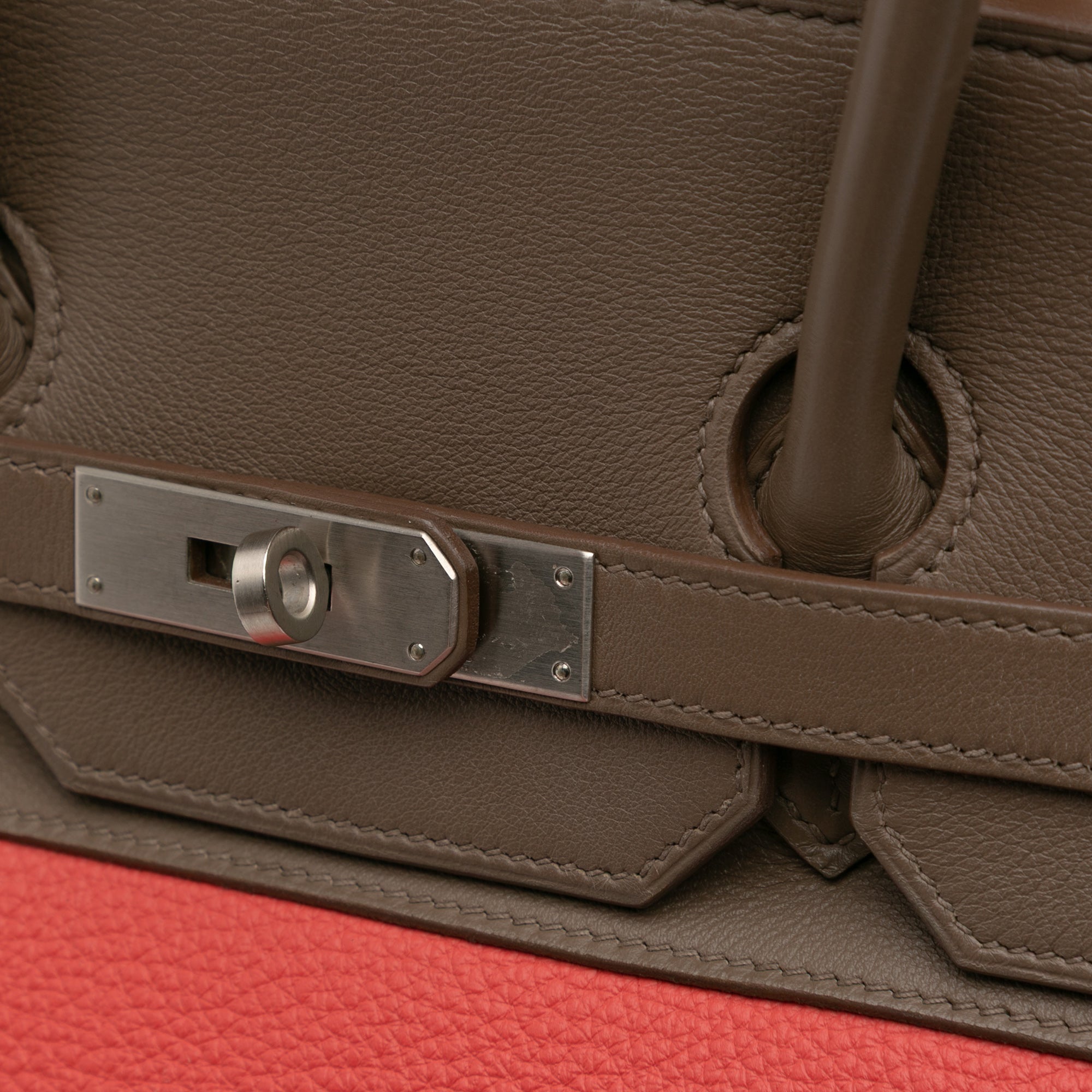 Hermès Tricolor Clemence and Swift Birkin Cascade Retourne 35 - image 10