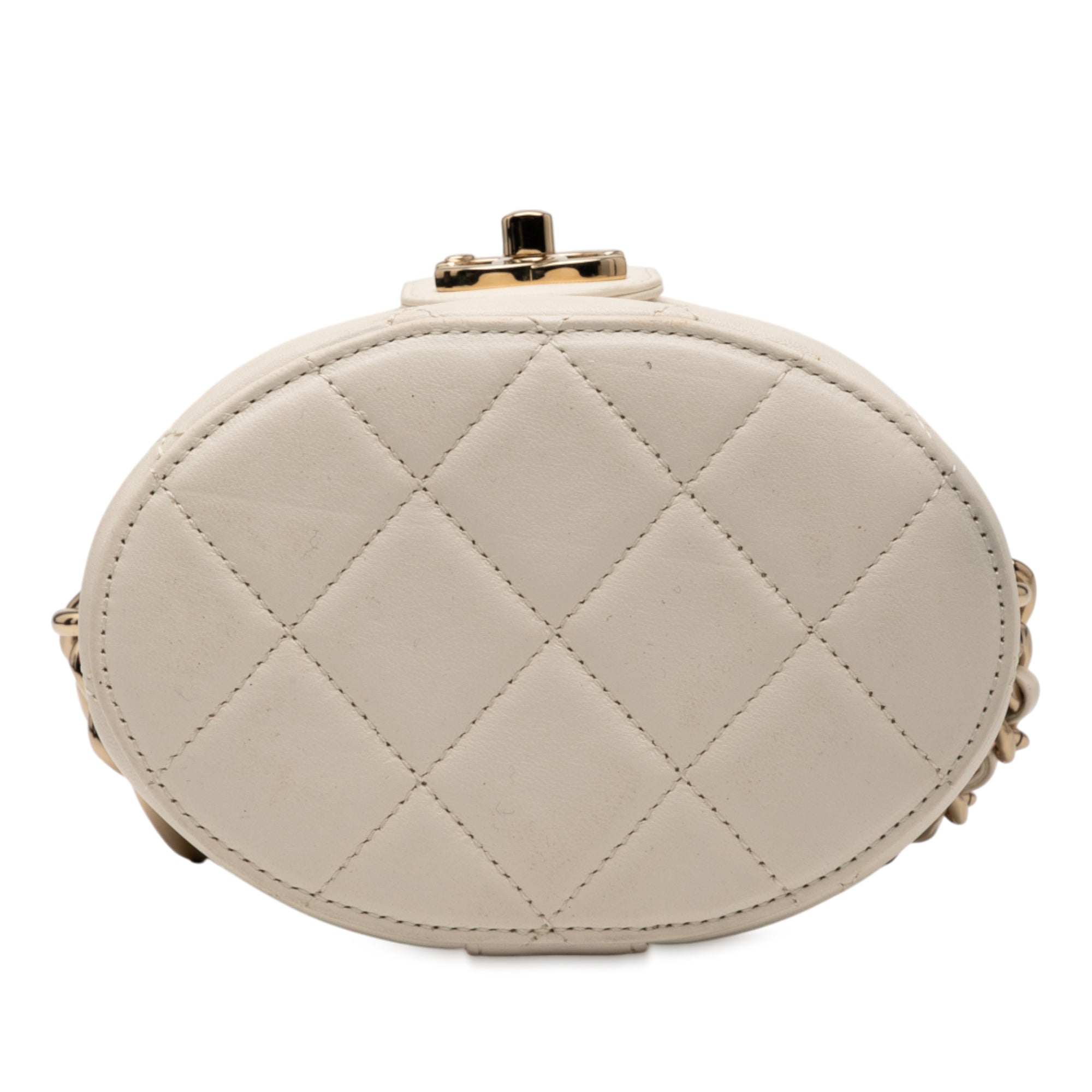 Chanel CC Quilted Lambskin Elegant Chain Vanity Case - image 3