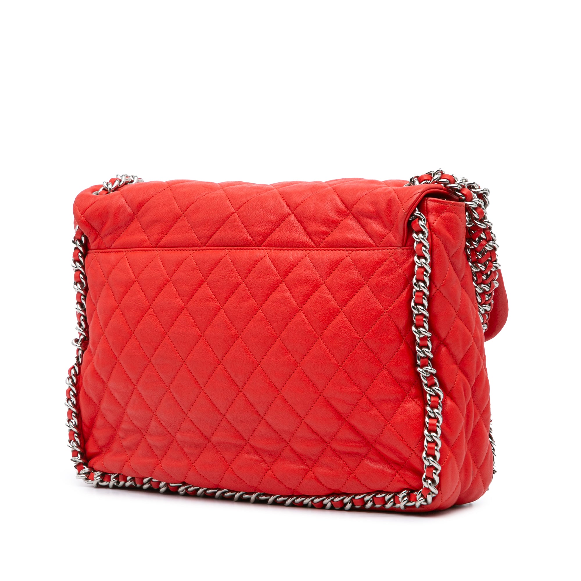 Chanel Maxi Washed Lambskin Chain Around Flap - image 2
