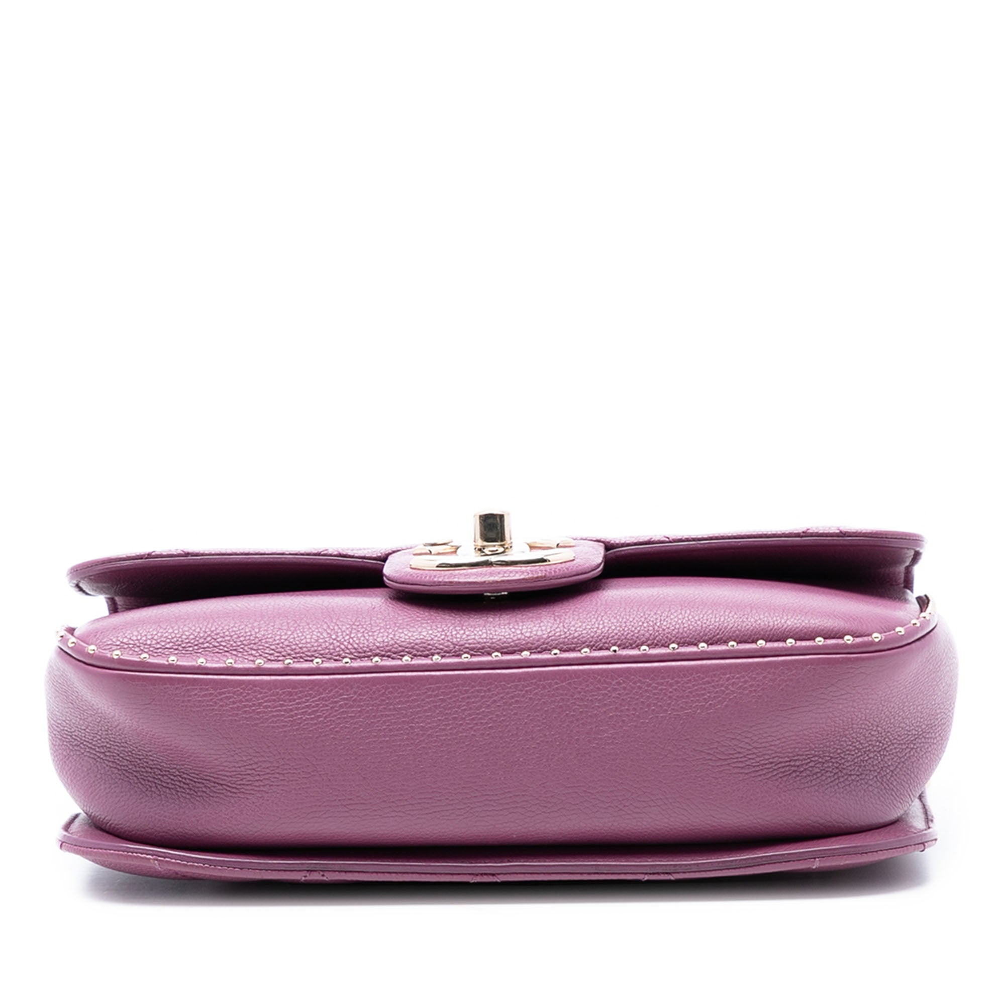 Chanel Small Quilted Caviar Studded Chain Handle Flap - image 3
