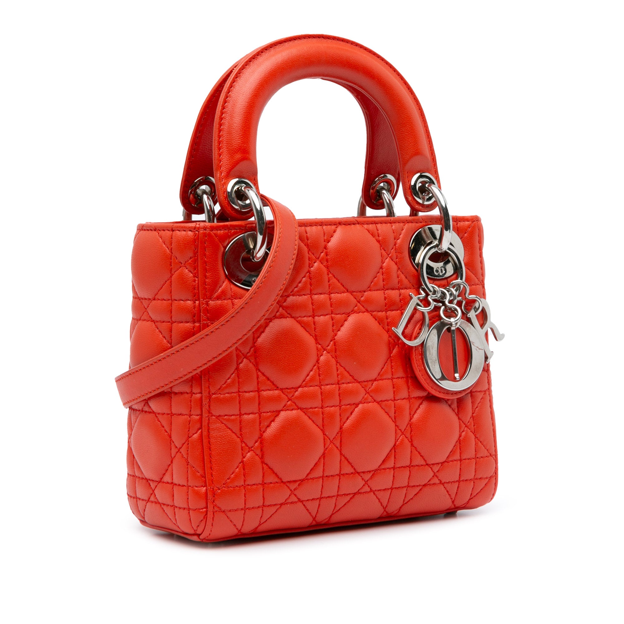 Dior Mini Lambskin Cannage Lady Dior - image 2