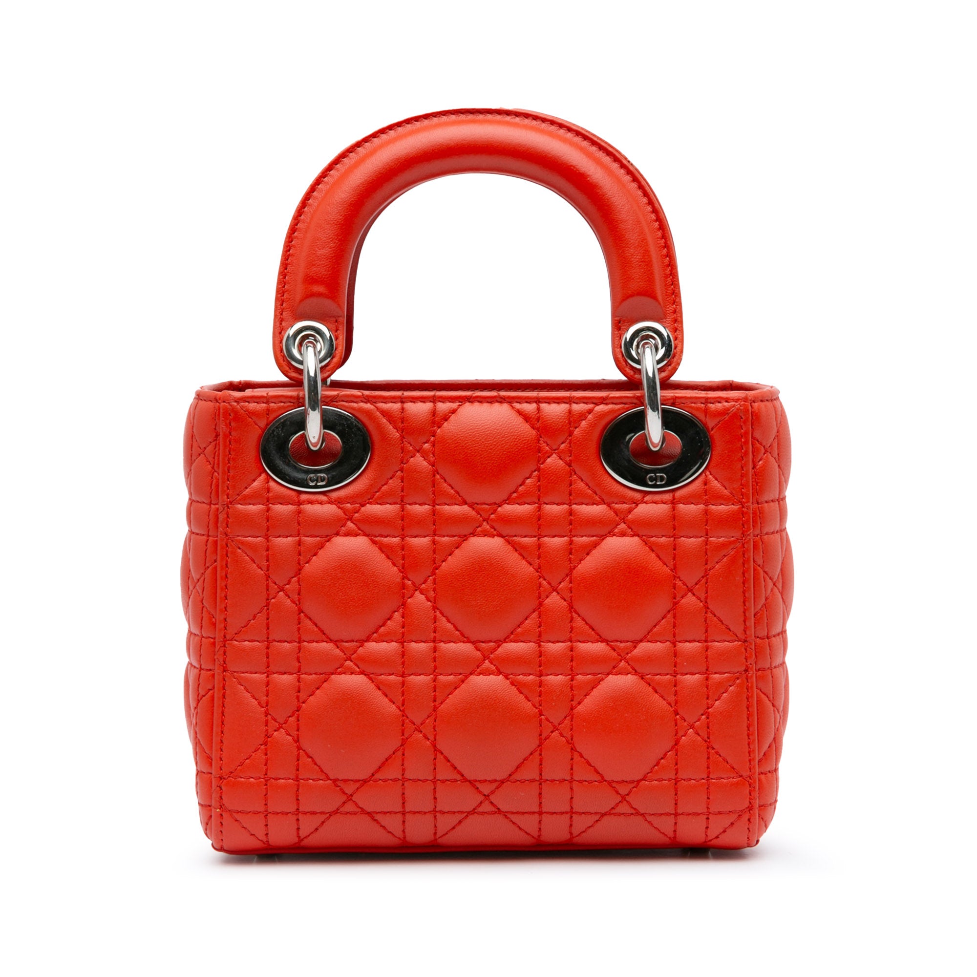 Dior Mini Lambskin Cannage Lady Dior - image 3