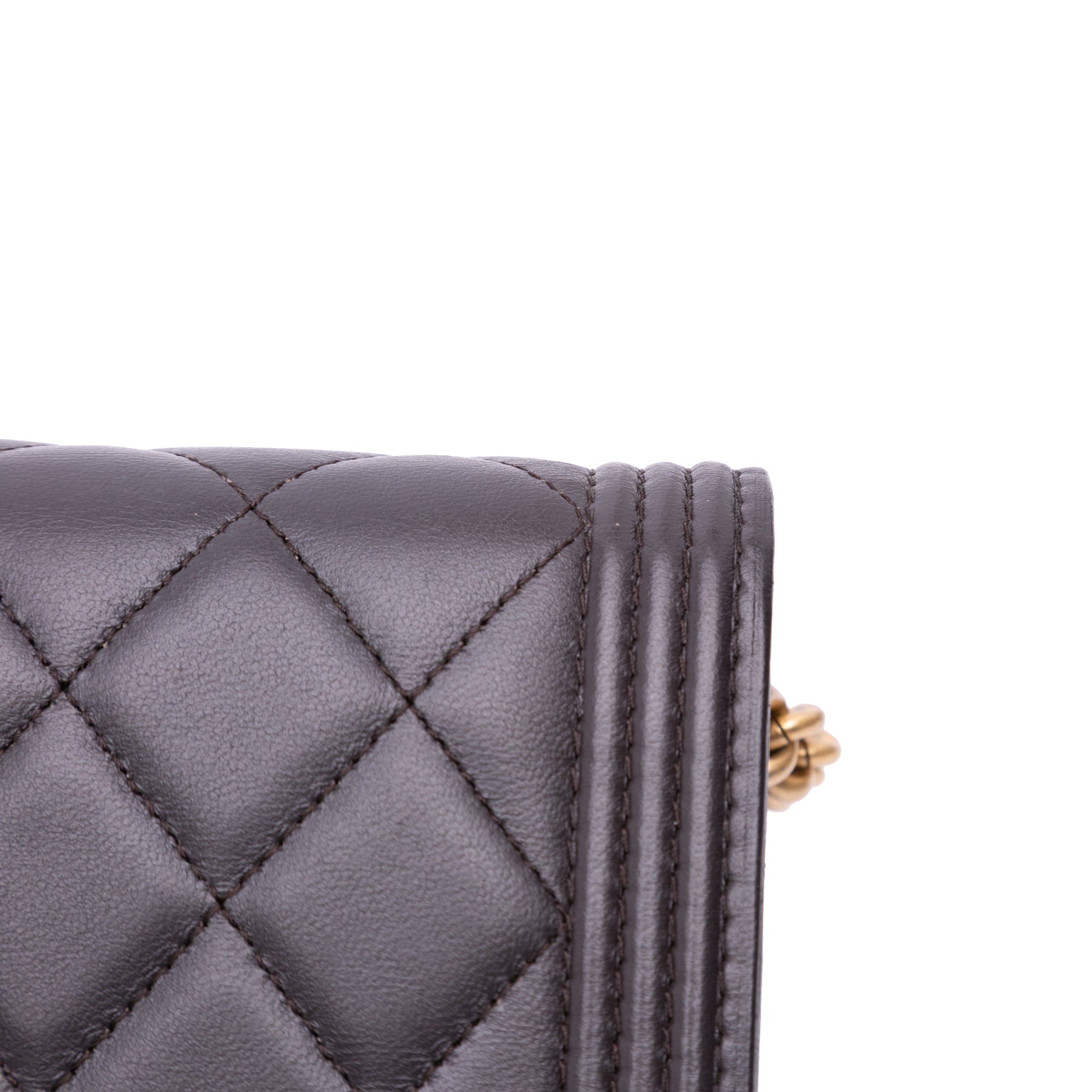 Chanel Quilted Lambskin Boy Wallet On Chain - image 8