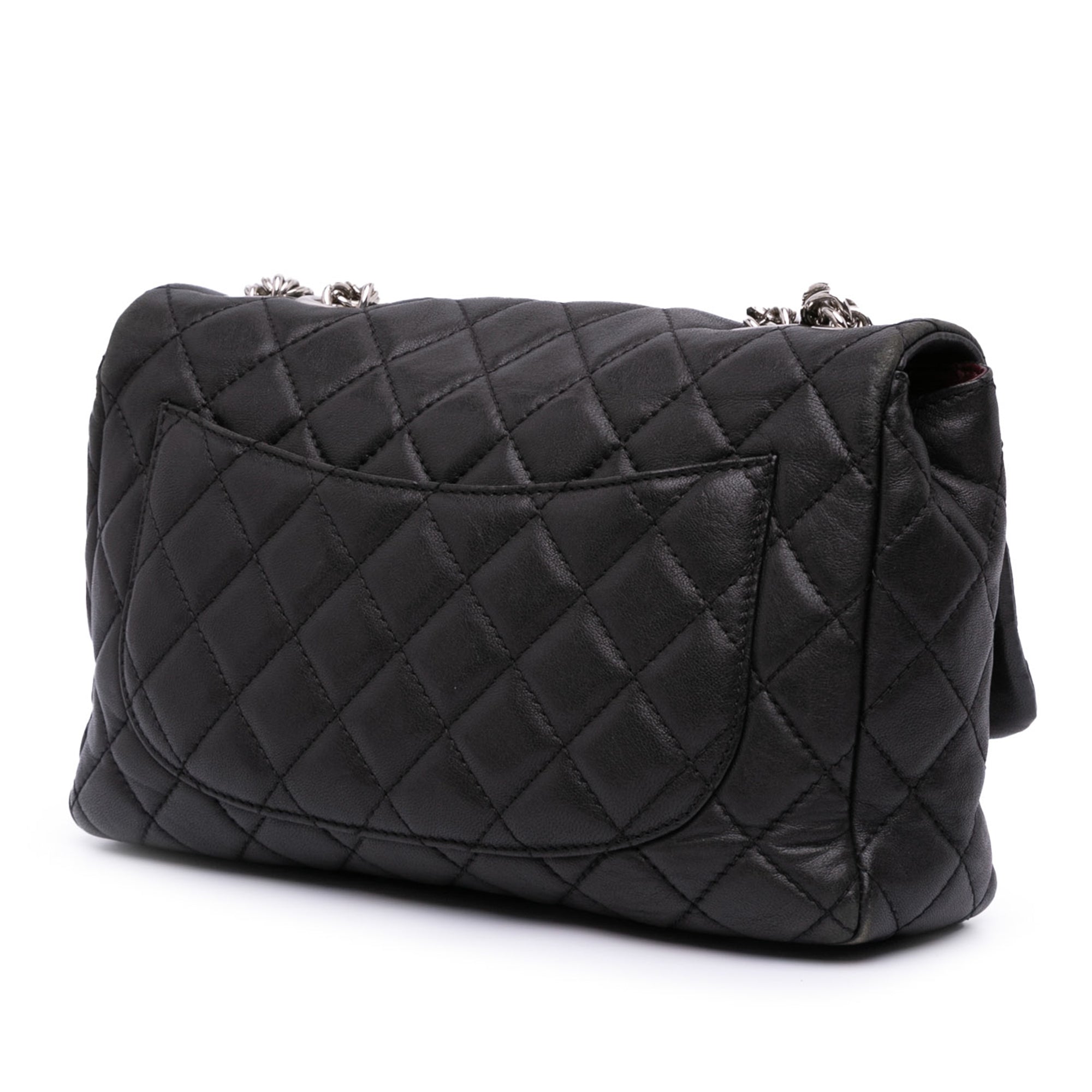 Chanel Jumbo Classic Lambskin Bijoux Chain Single Flap - image 2