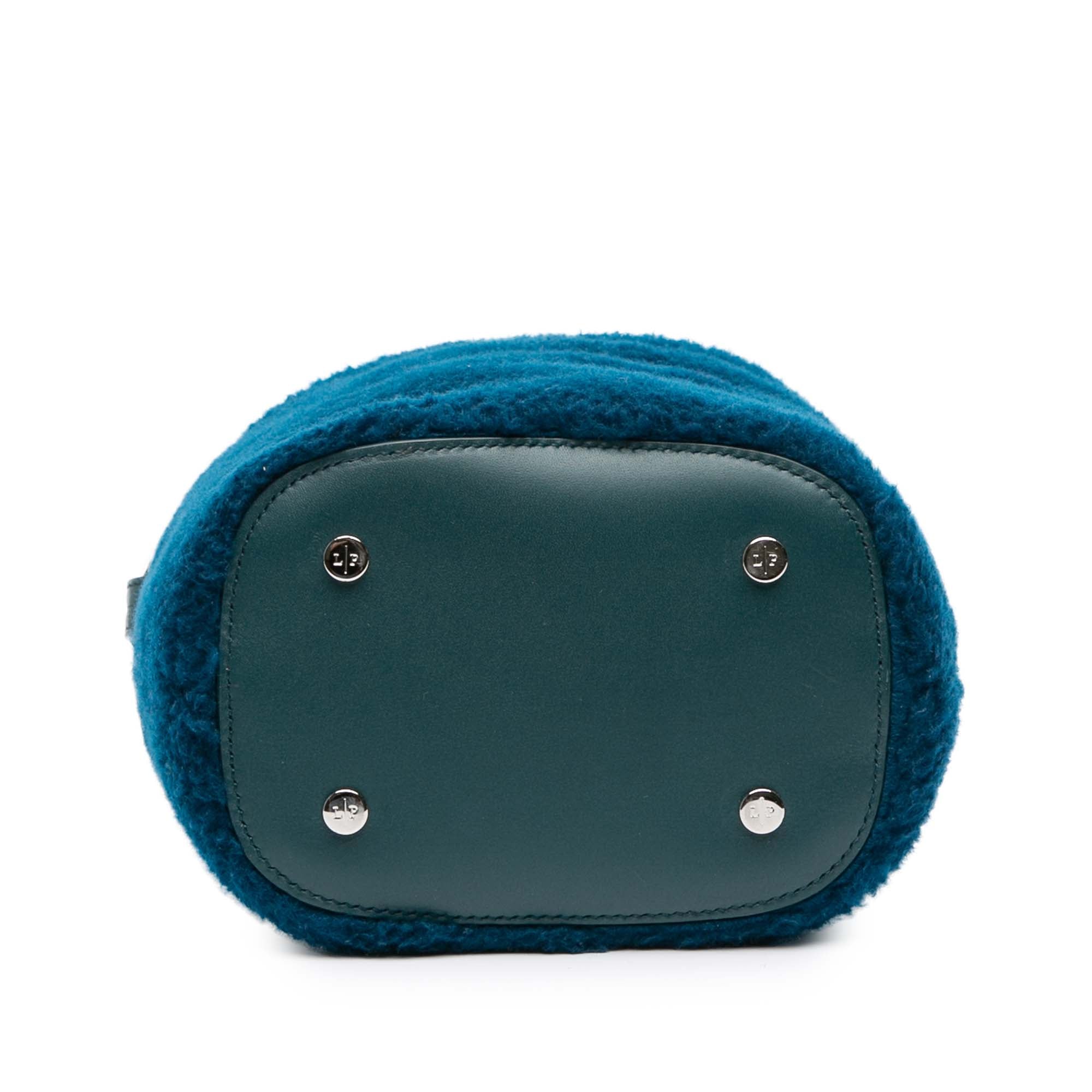 Loro Piana Artemis Shearling And Knit Bucket Bag - image 3