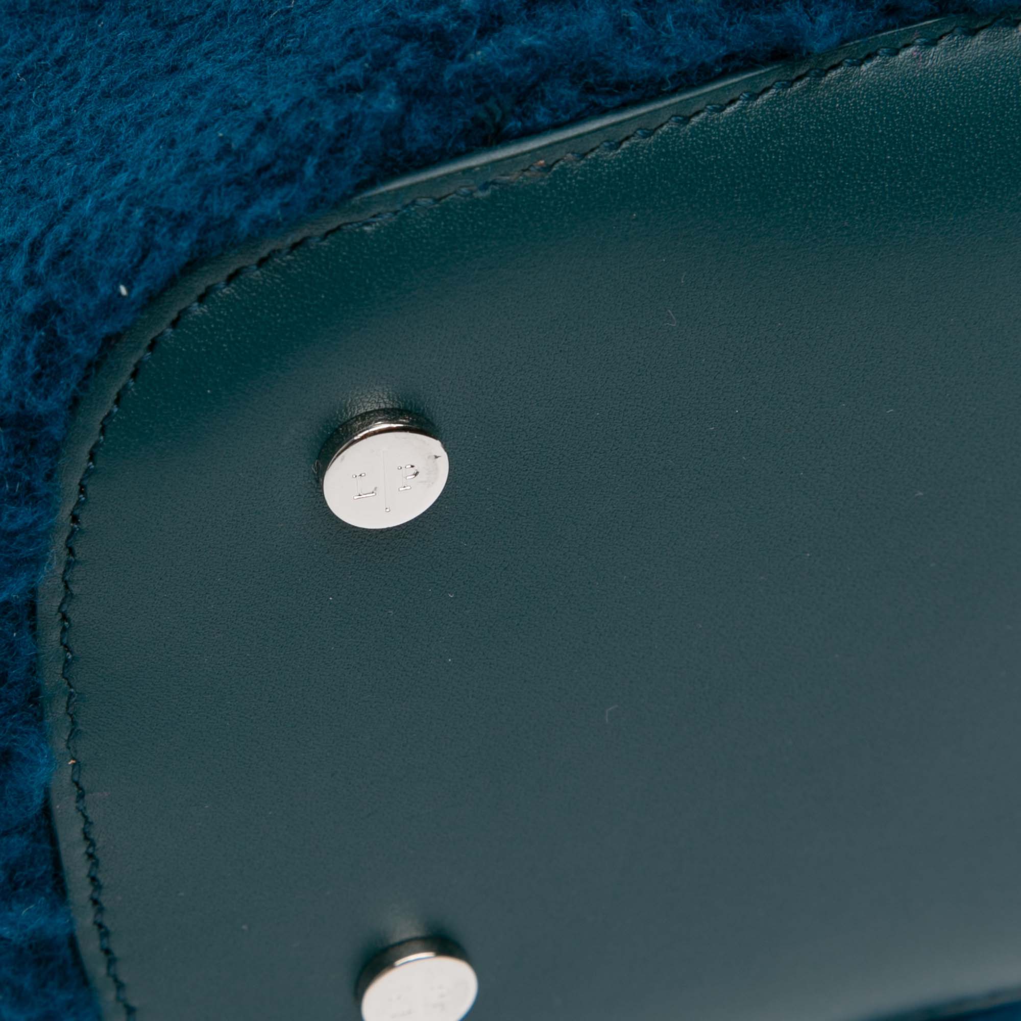 Loro Piana Artemis Shearling And Knit Bucket Bag - image 6