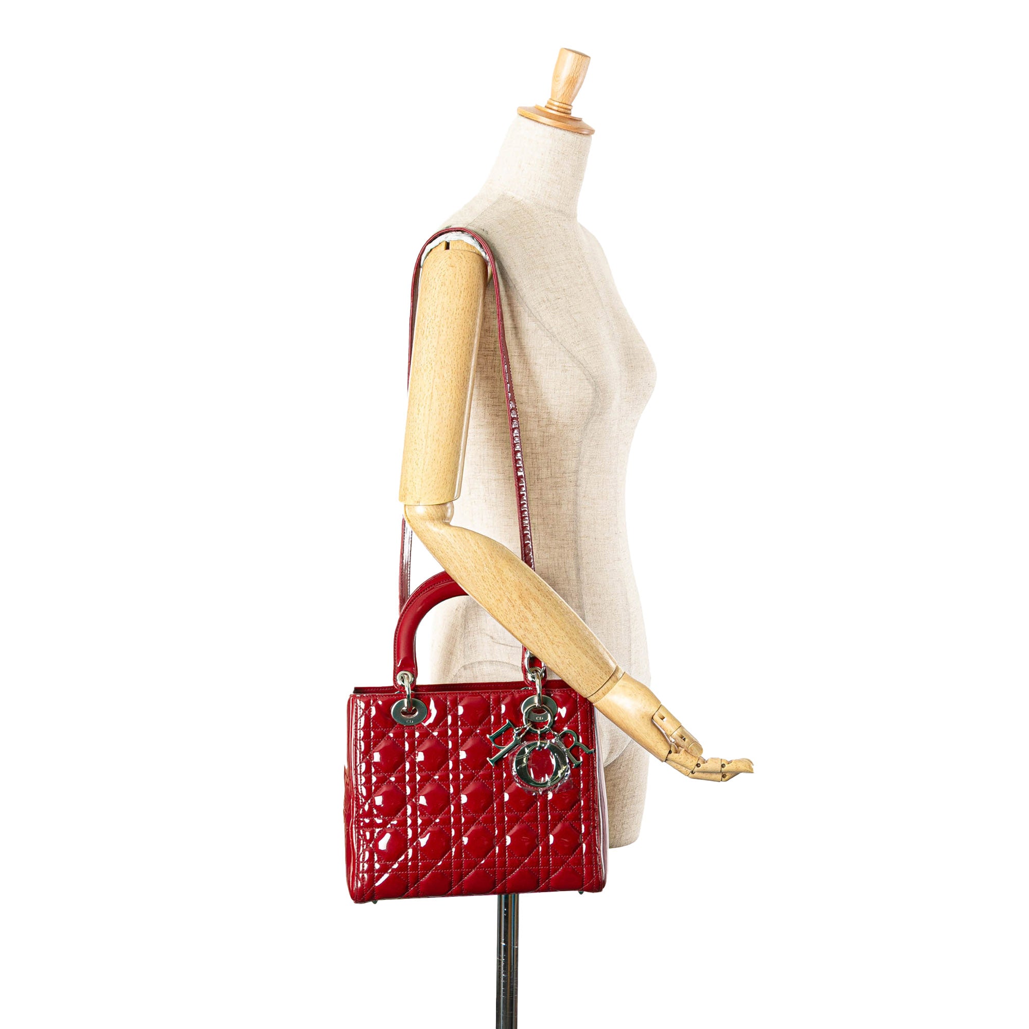 Dior Medium Patent Cannage Lady Dior - image 11