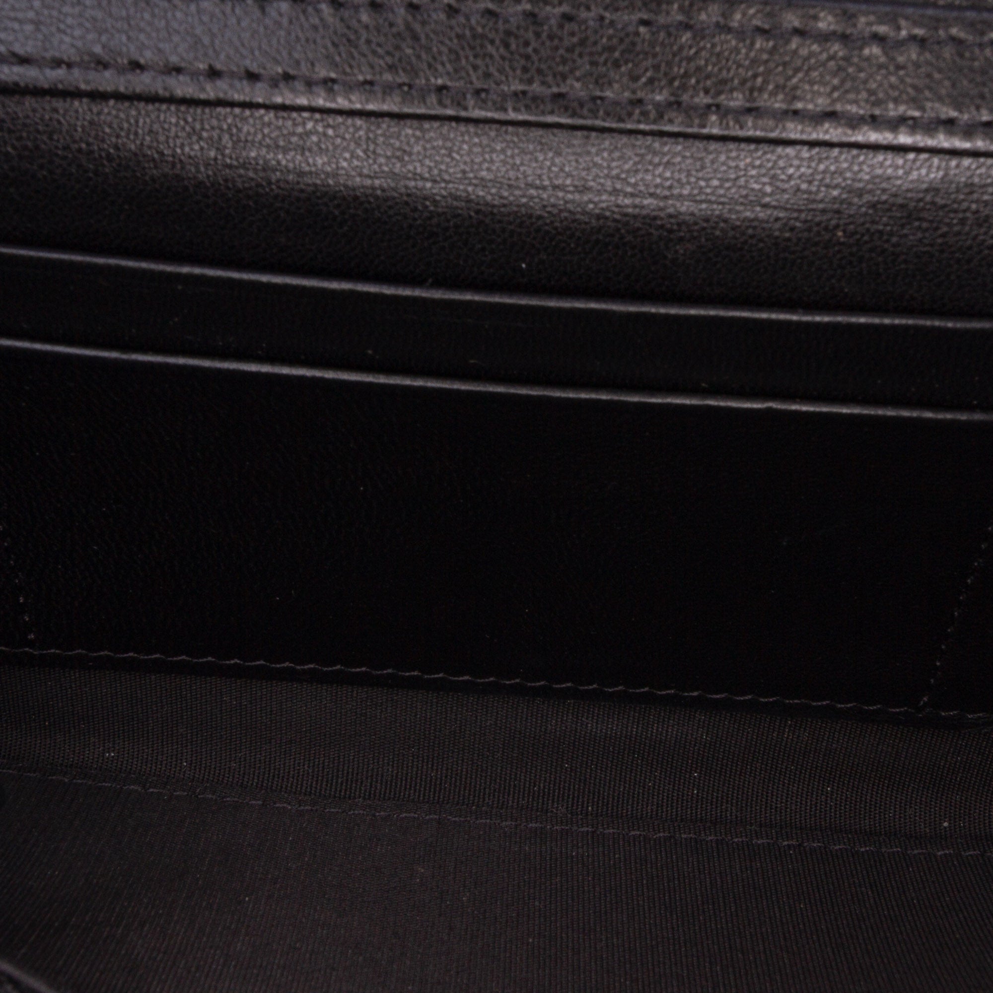 Chanel CC Quilted Shiny Lambskin Ribbon Long Clutch on Chain - image 4
