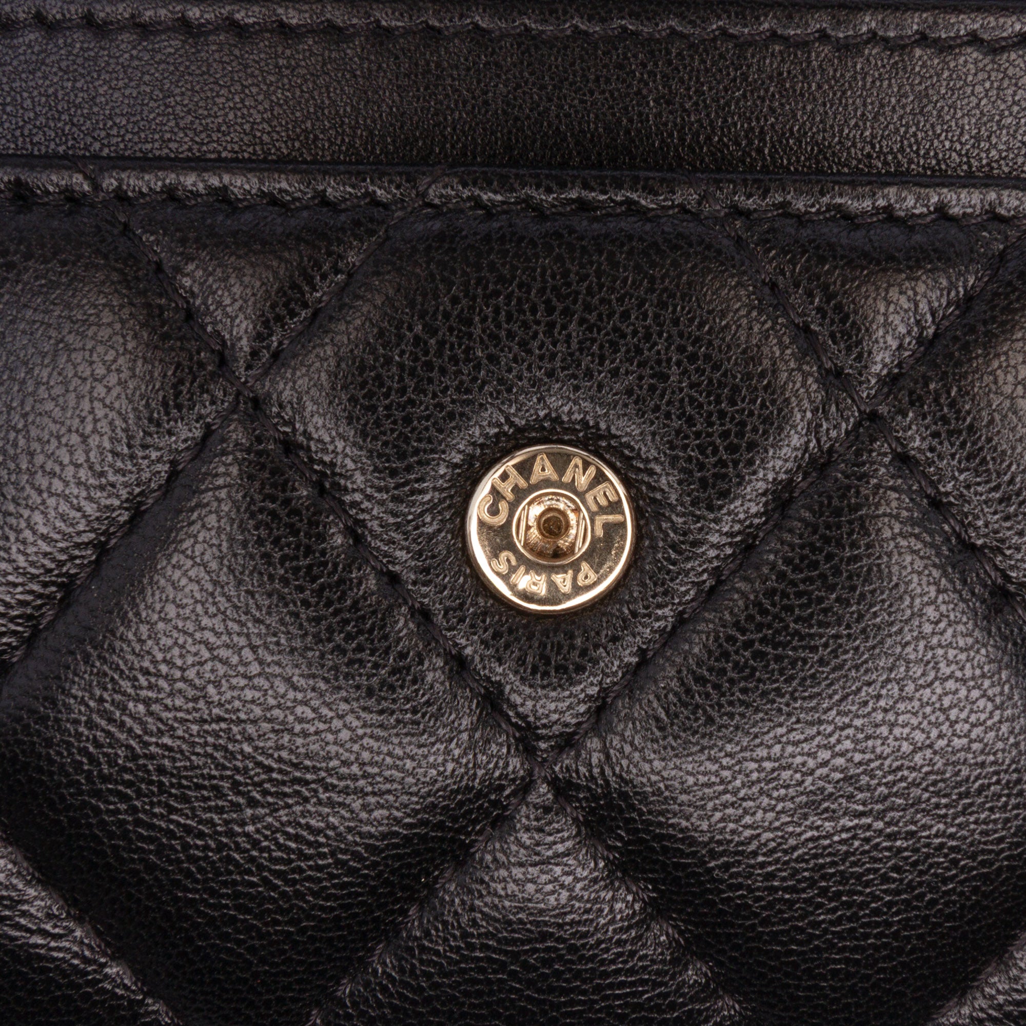 Chanel CC Quilted Shiny Lambskin Ribbon Long Clutch on Chain - image 9