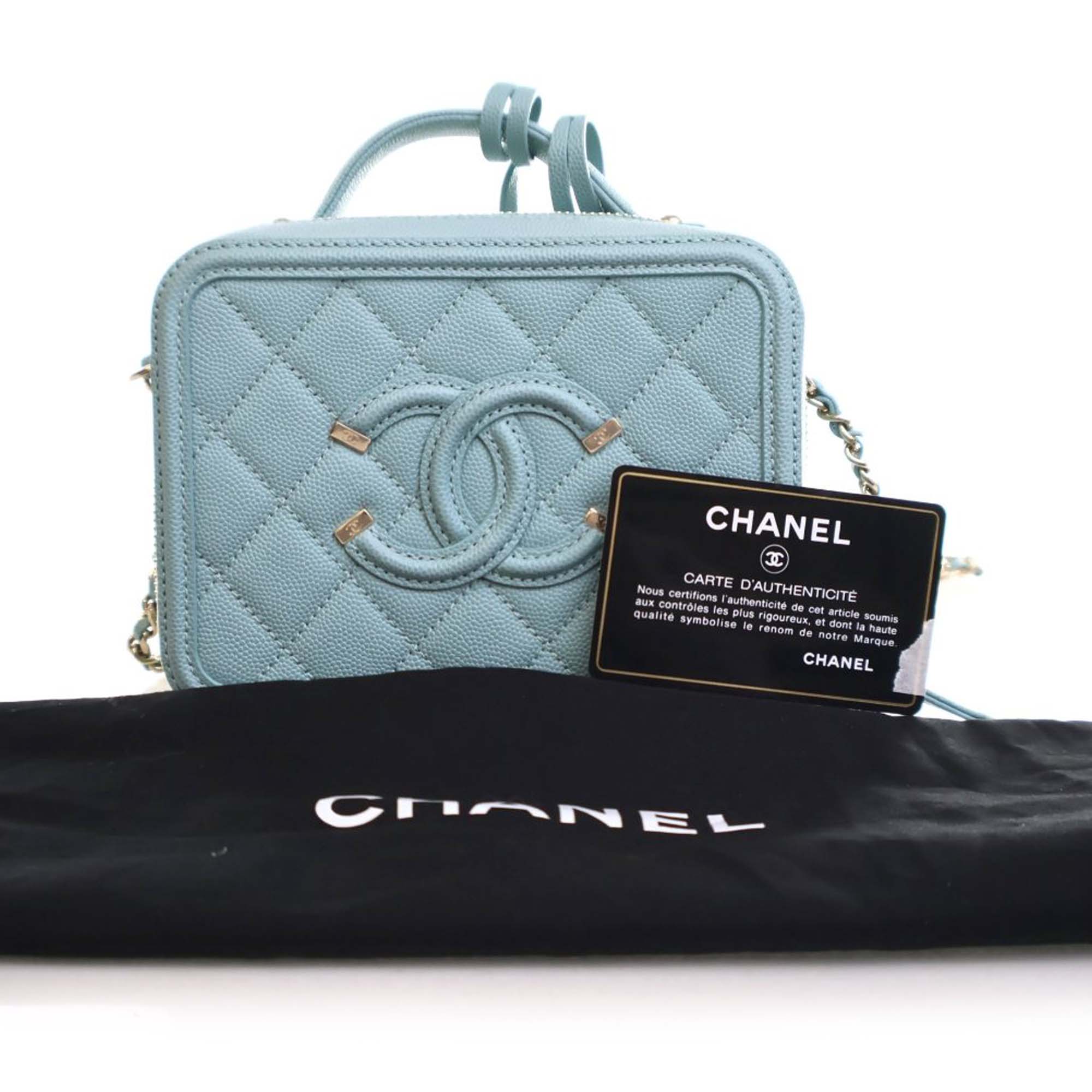 Chanel Small Caviar CC Filigree Vanity Case - image 15