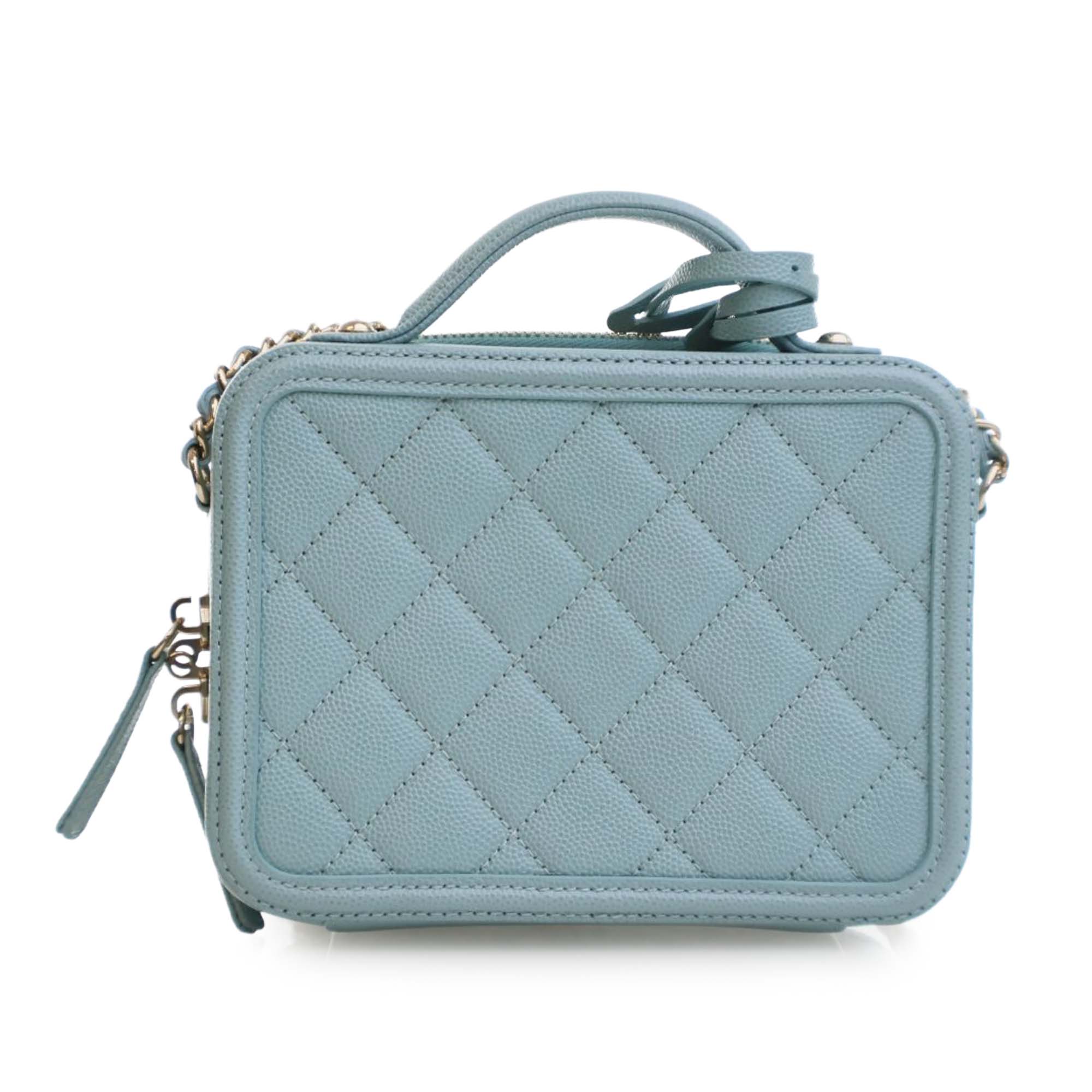Chanel Small Caviar CC Filigree Vanity Case - image 4