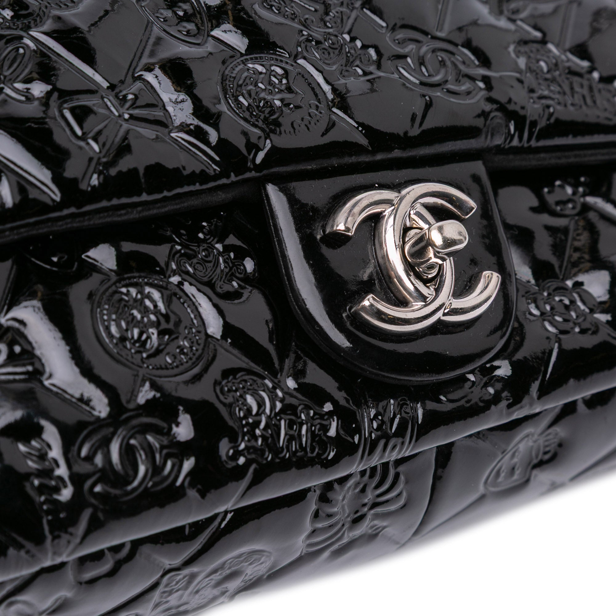 Chanel Medium Patent Lucky Symbols Flap - image 9