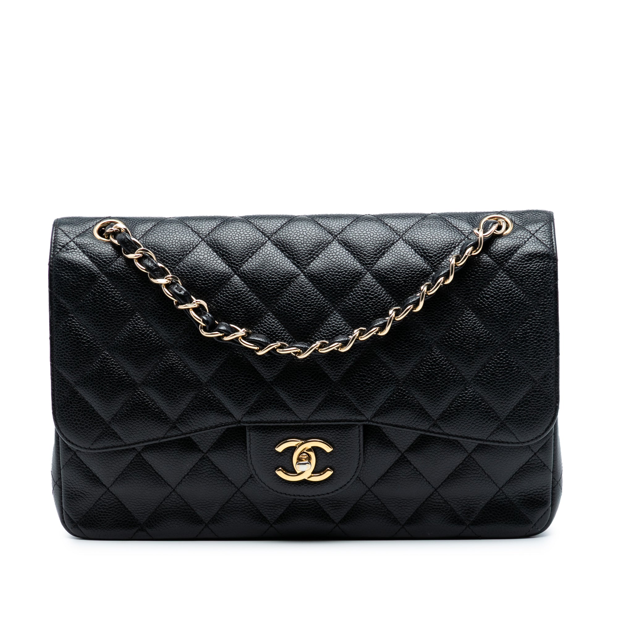 Chanel Jumbo Classic Caviar Double Flap - image 1
