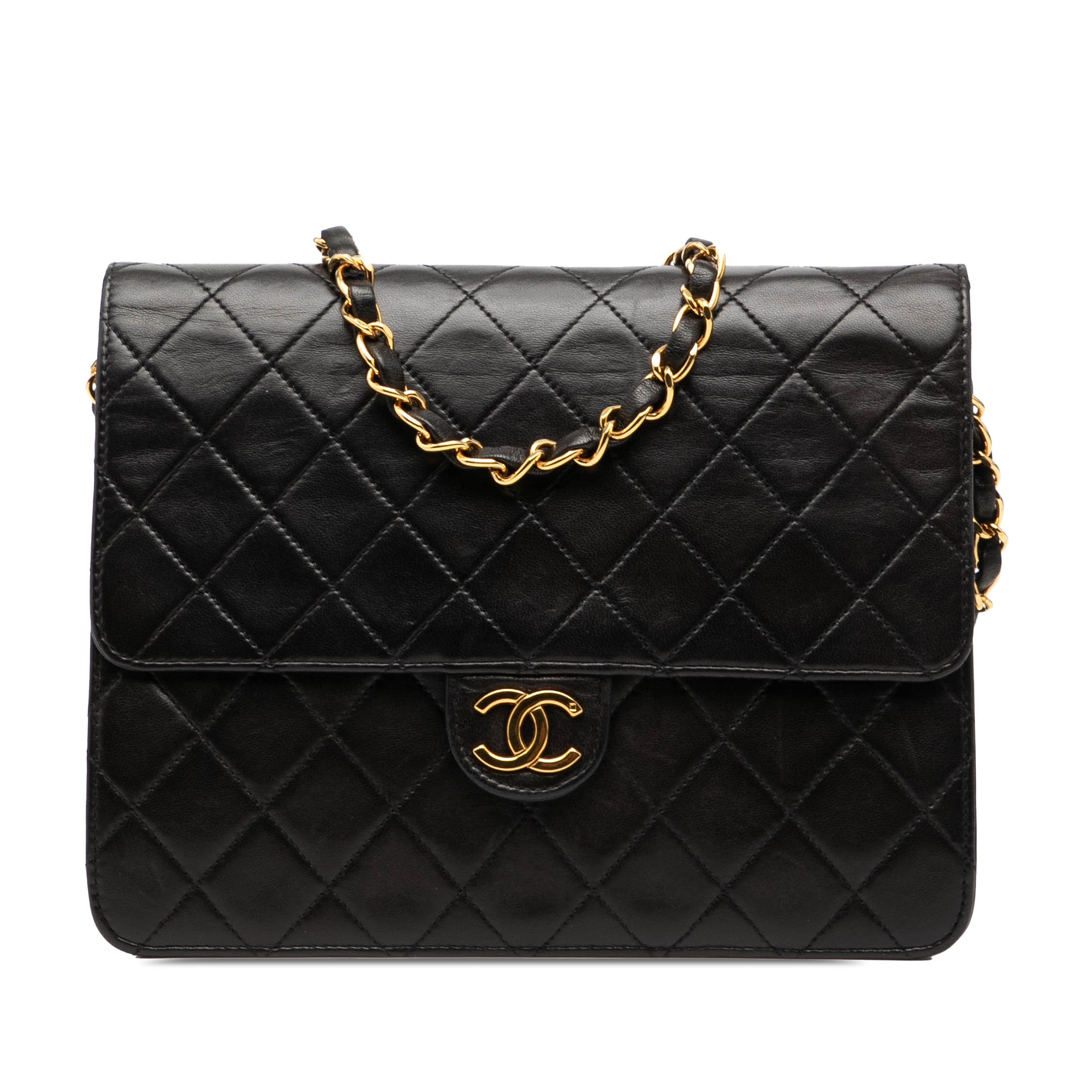 Chanel Small CC Quilted Lambskin Single Flap - image 1