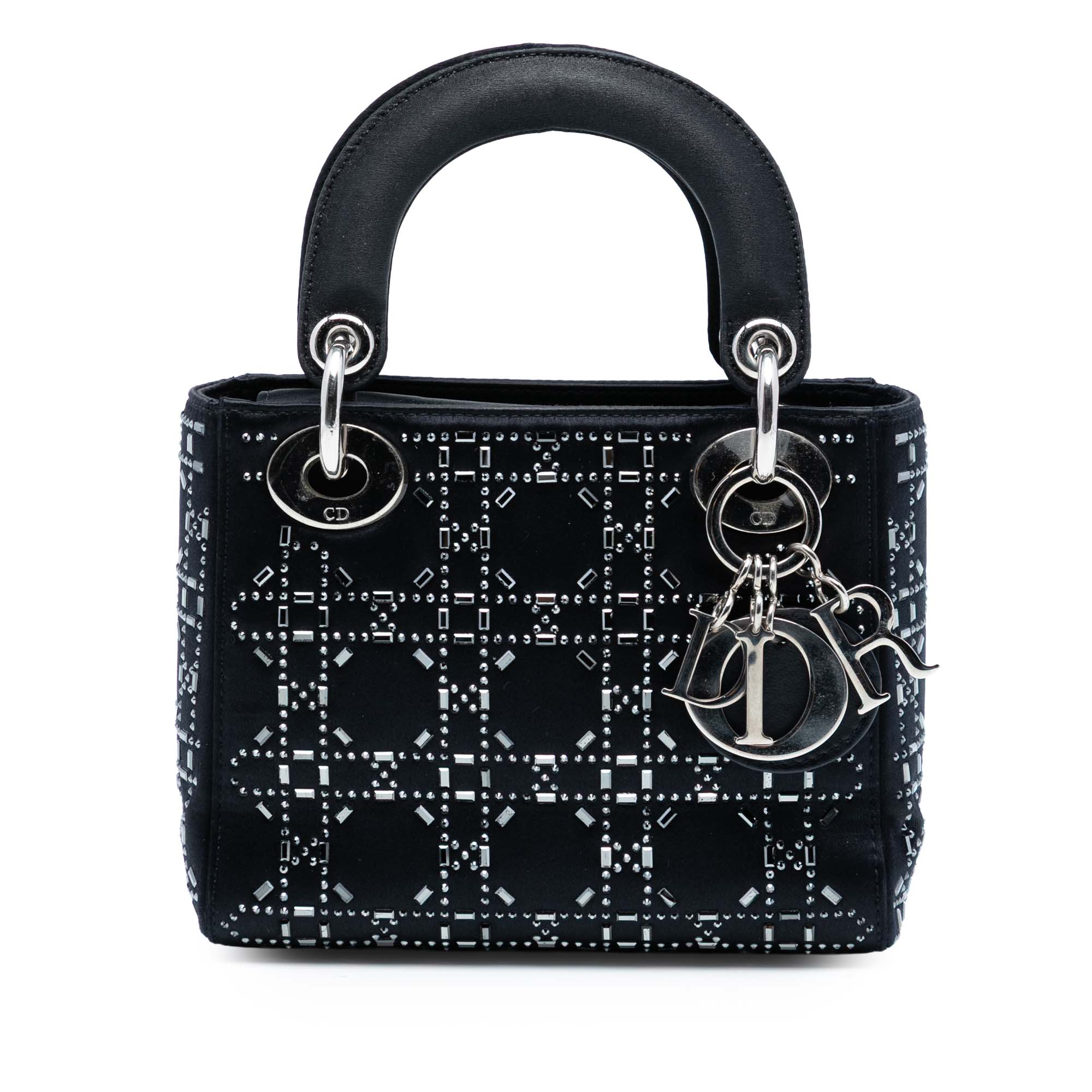 Dior Mini Velvet Cannage Strass Embellished Lady Dior - image 1