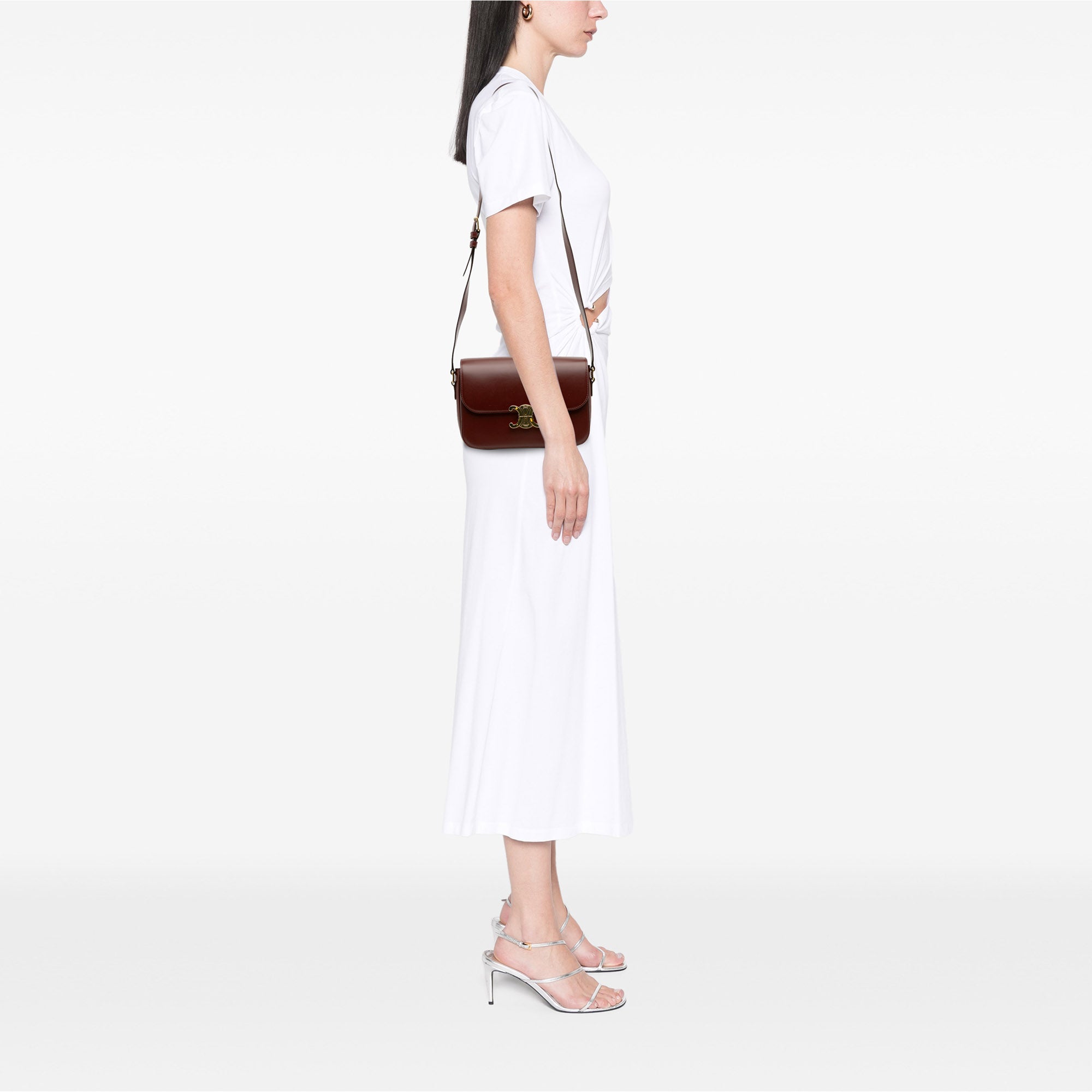 Celine Classique Shiny Calfskin Triomphe Crossbody - image 13