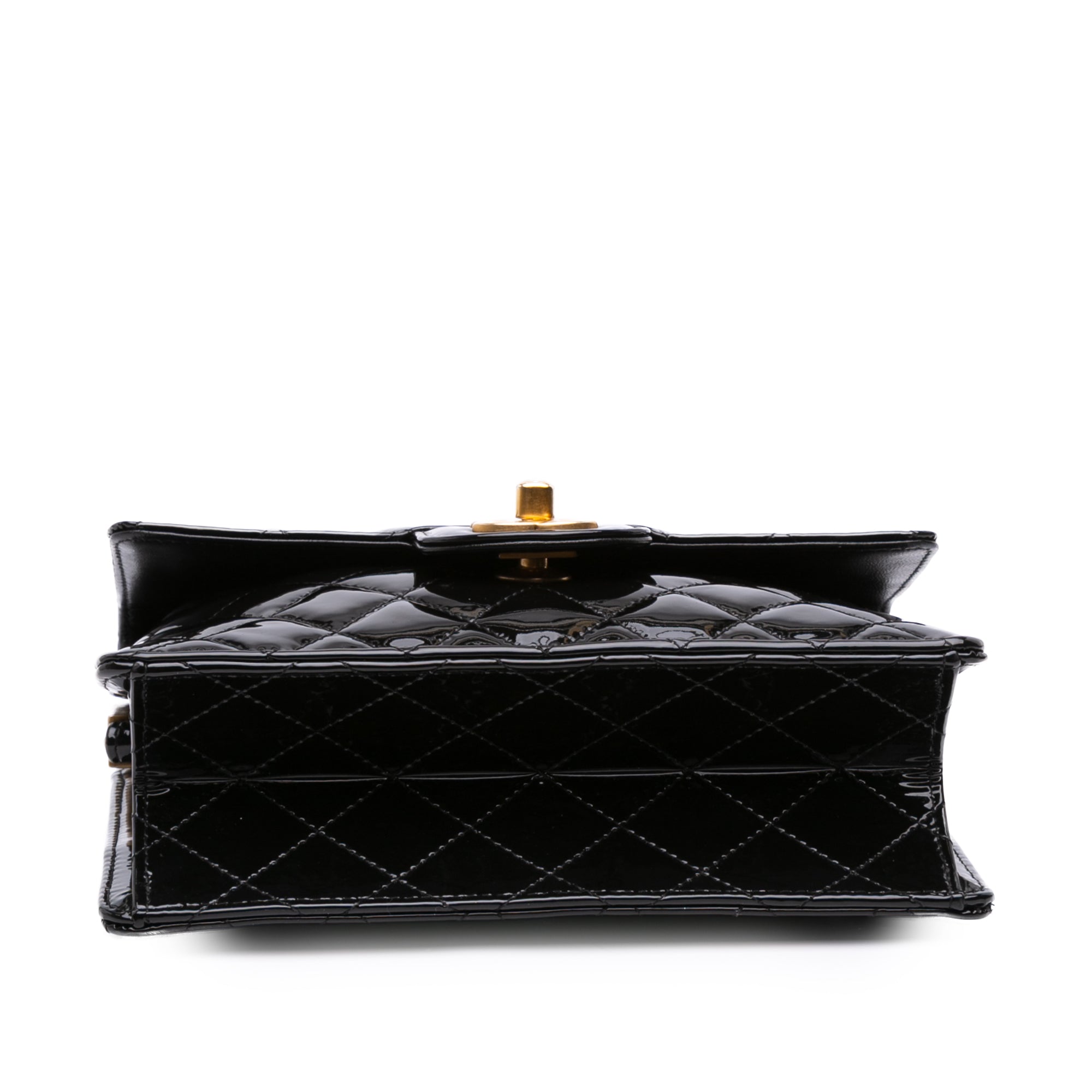 Chanel CC Quilted Patent Frame Flap - image 3