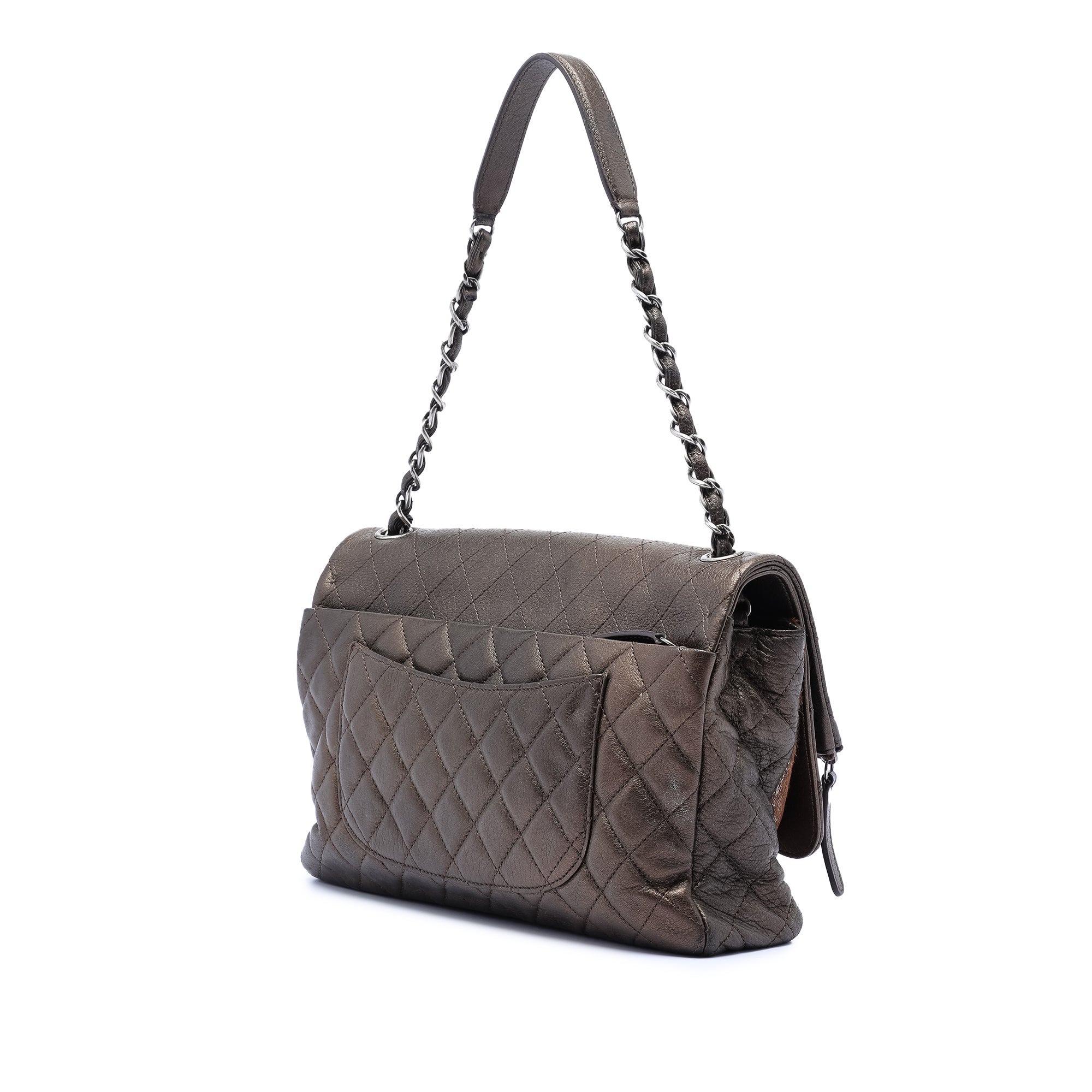 Chanel Paris Salzburg Metallic Lambskin and Pony Hair Zip Multi Flap - image 2