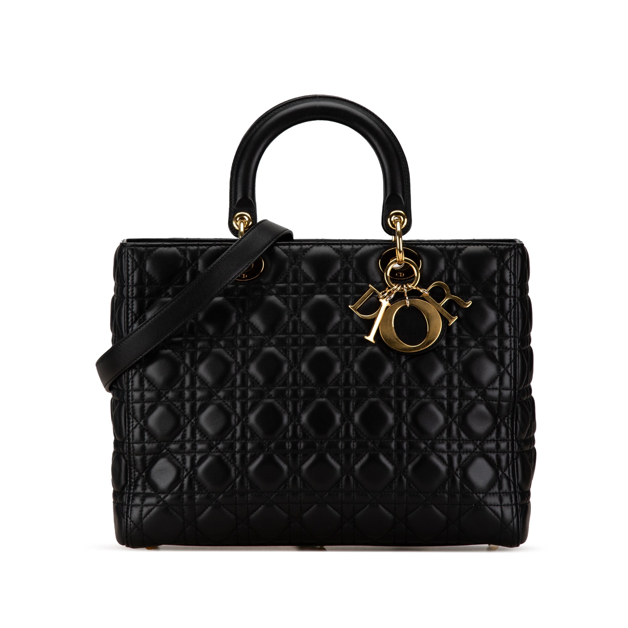 Dior Large Lambskin Cannage Lady Dior - image 1
