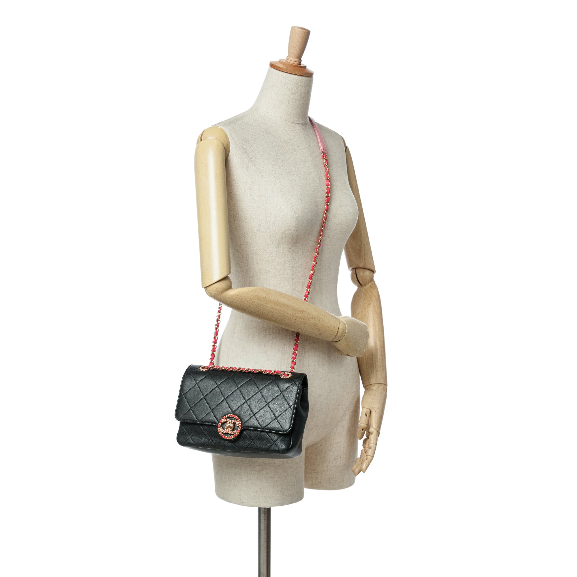 Chanel Quilted Calfskin CC Chain Logo Crossbody - image 10